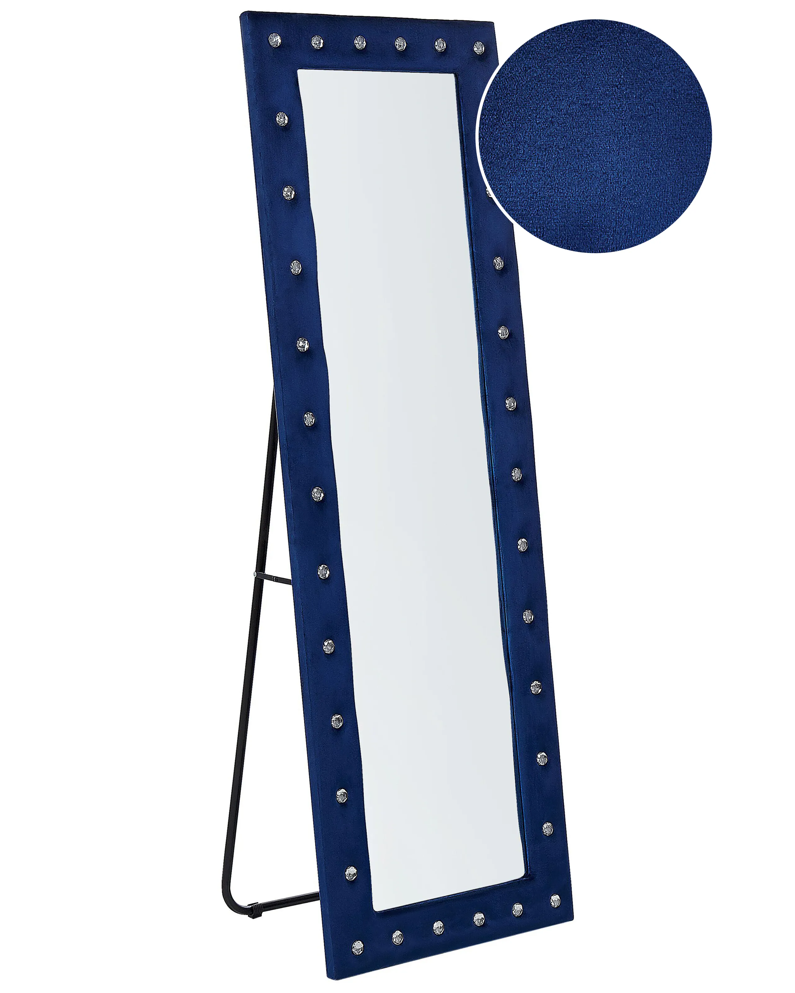Espejo de pie ANSOUIS 150 cm Terciopelo Azul marino