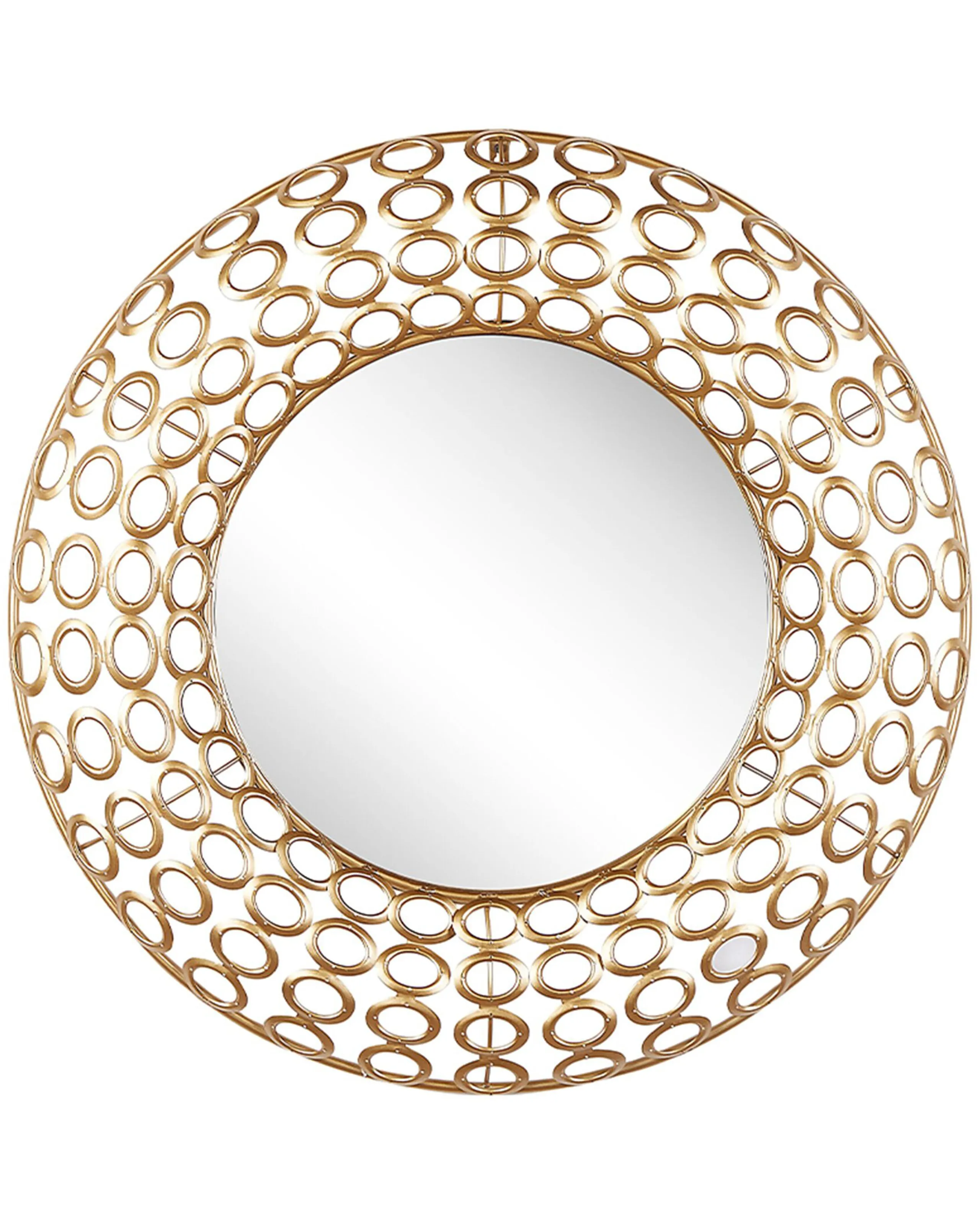 Espejo BOURDON 80 cm 80 cm Metal Dorado