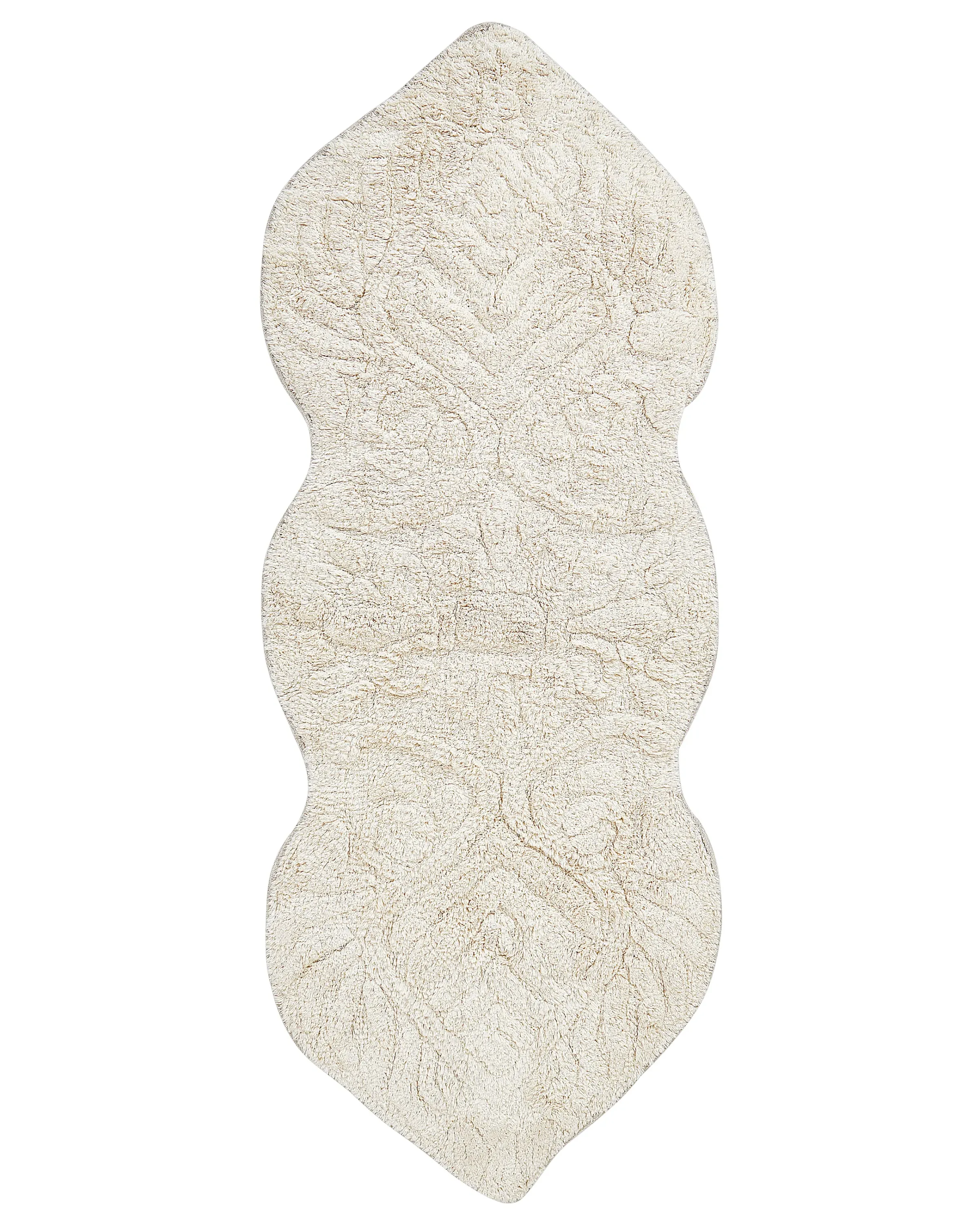 Bath Mat CANBAR Light Beige 150 x 60 cm Cotton