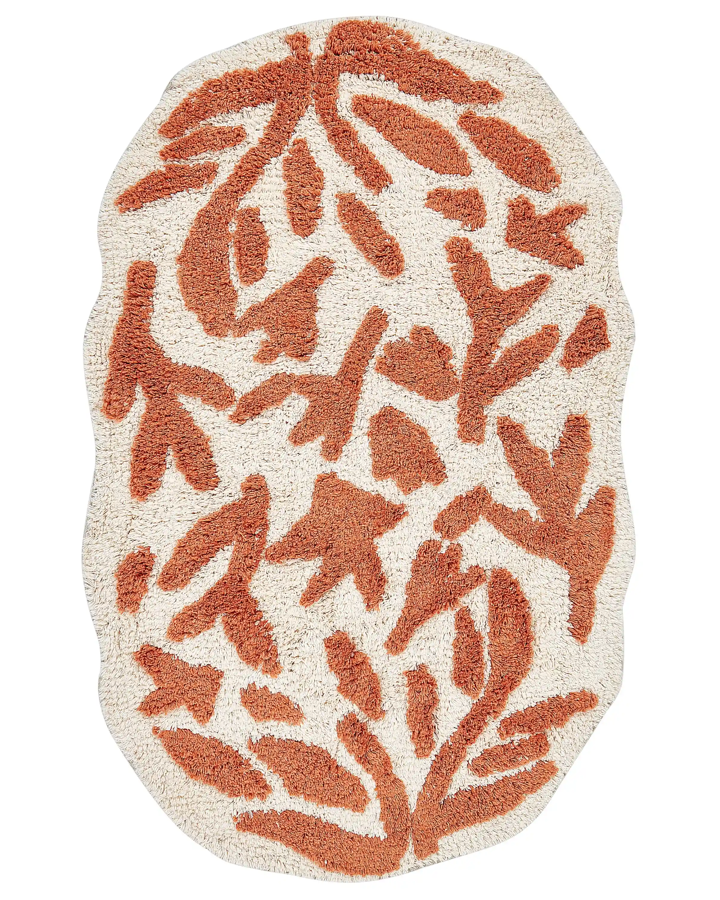 Bath Mat DERIK Orange 60 x 90 cm Cotton