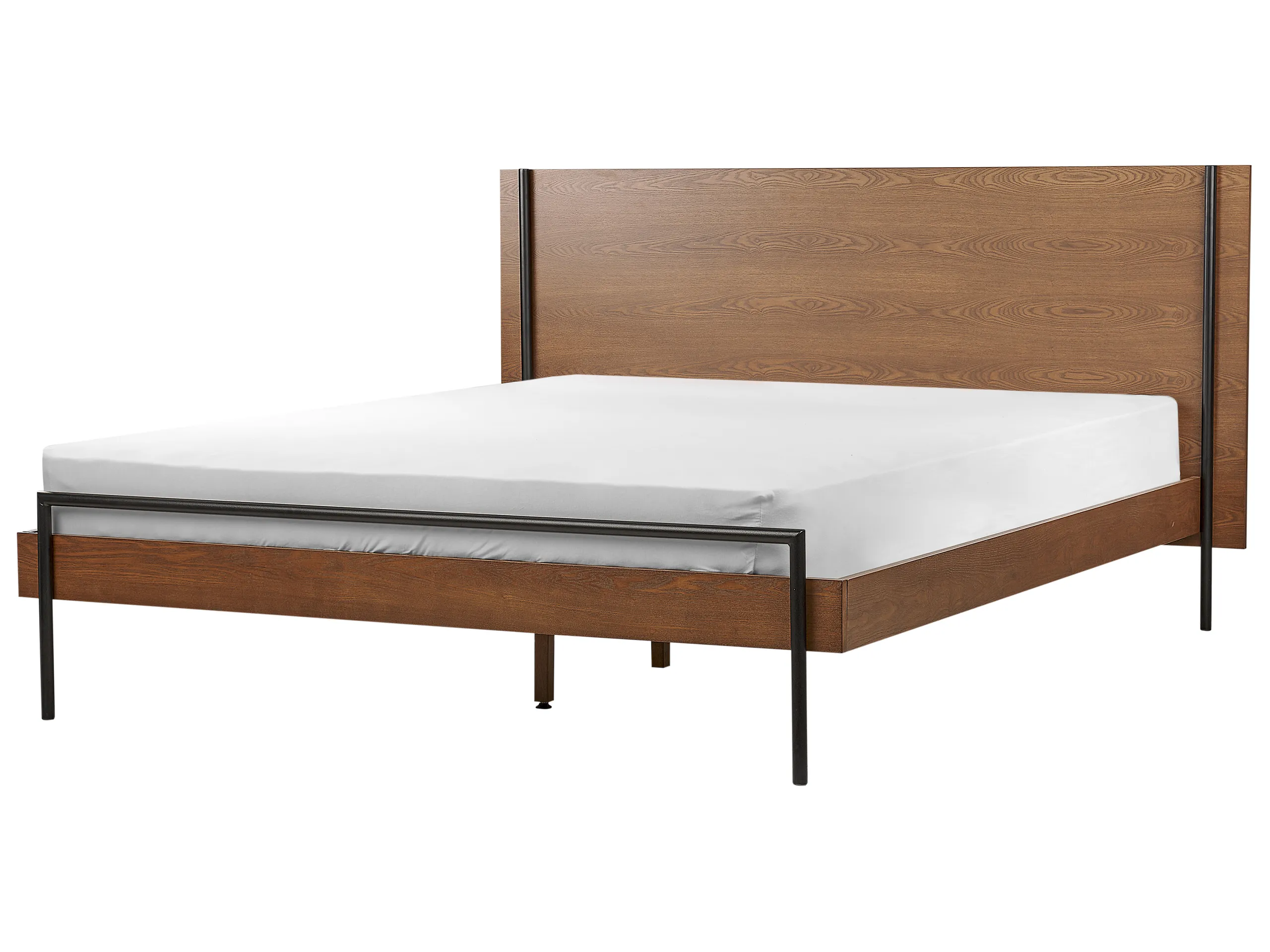 Bed LIBERMONT 160 x 200 cm (EU King Size) Dark Ash Wood