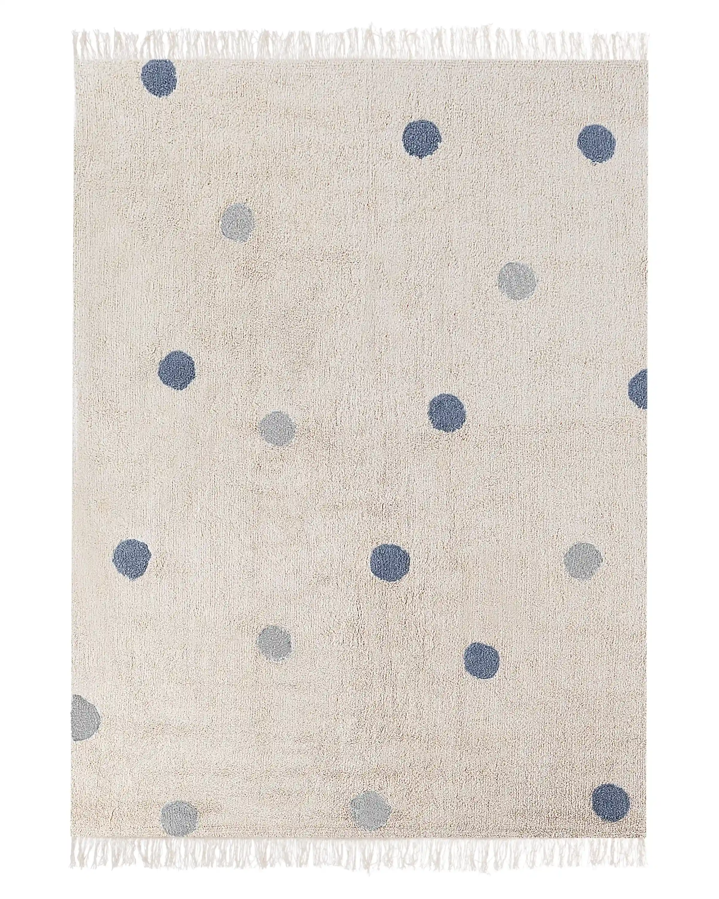 Kids Rug DARDERE Grey 140 x 200 cm Cotton