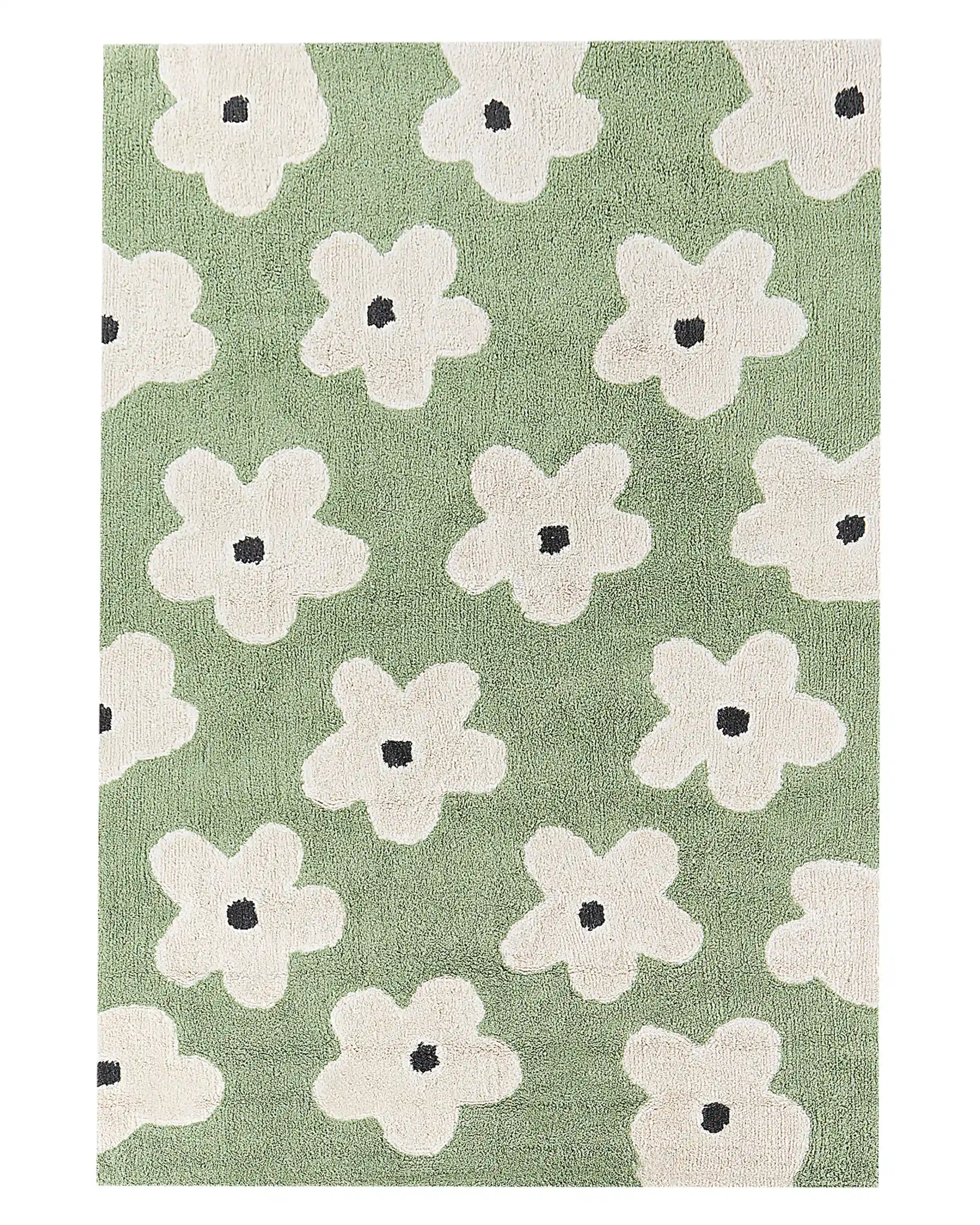 Kids Rug MOKHVA Green 140 x 200 cm Cotton