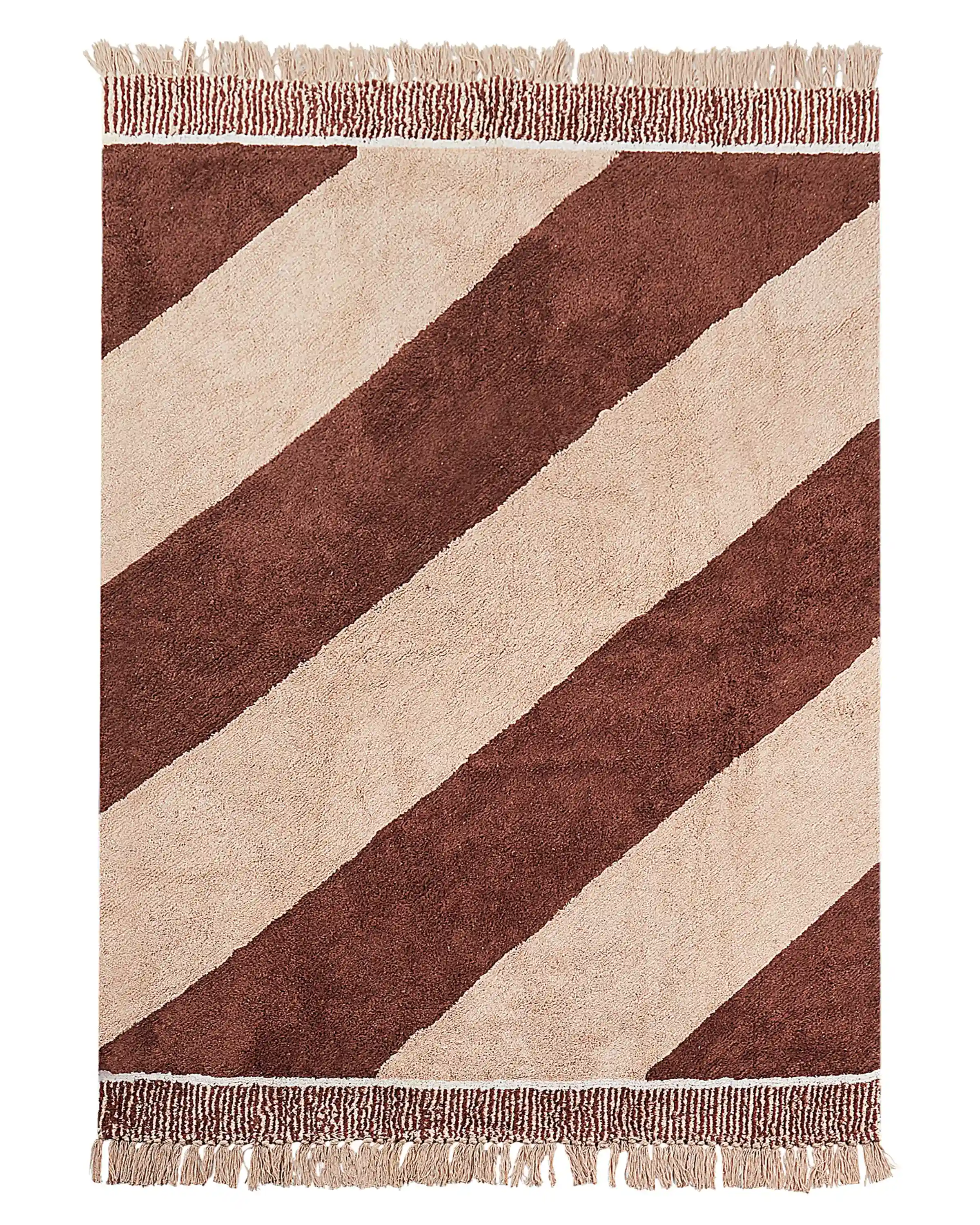 Rug XULUF Brown 140 x 200 cm Cotton