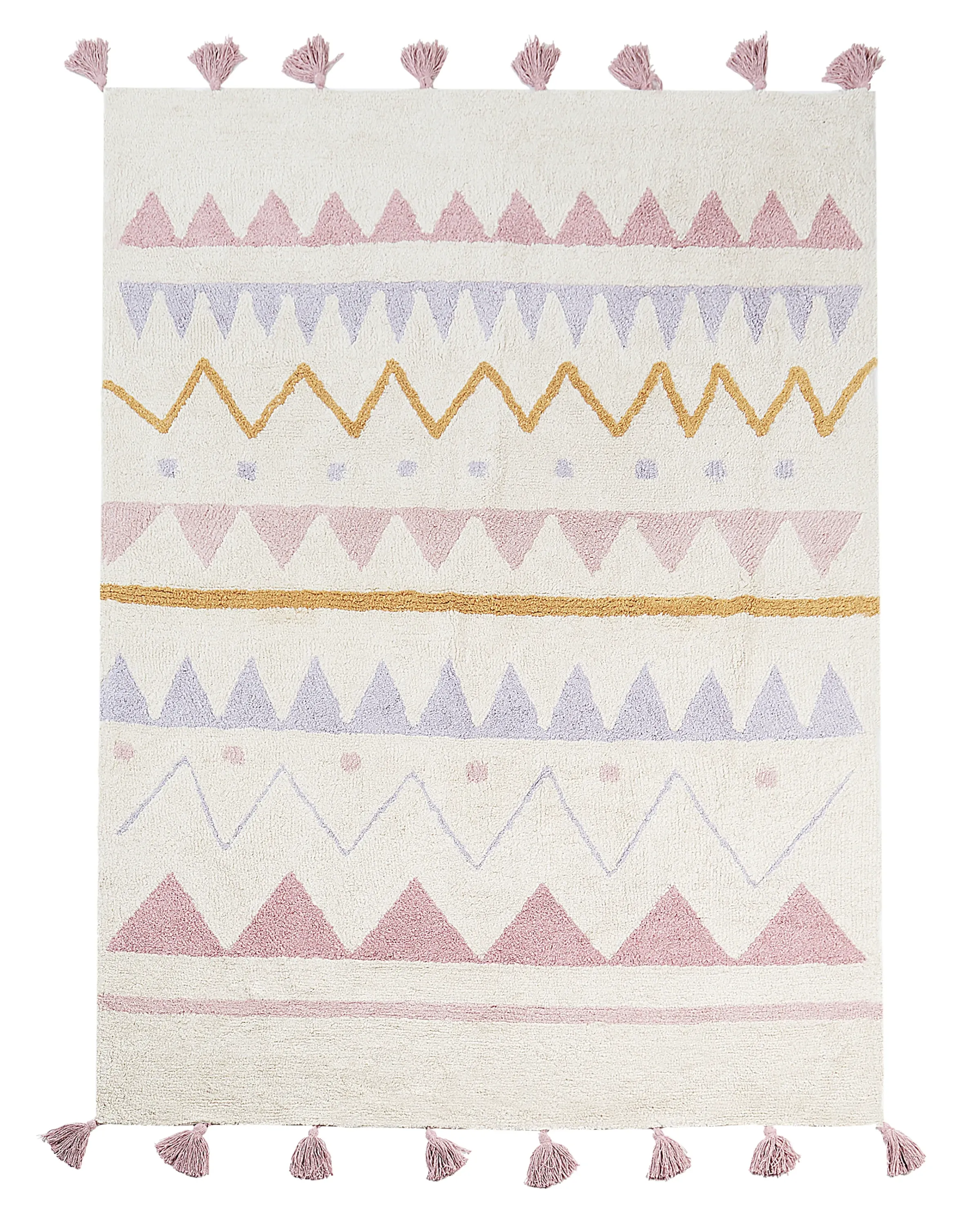 Kids Rug ZAYSAN Pink 140 x 200 cm Cotton