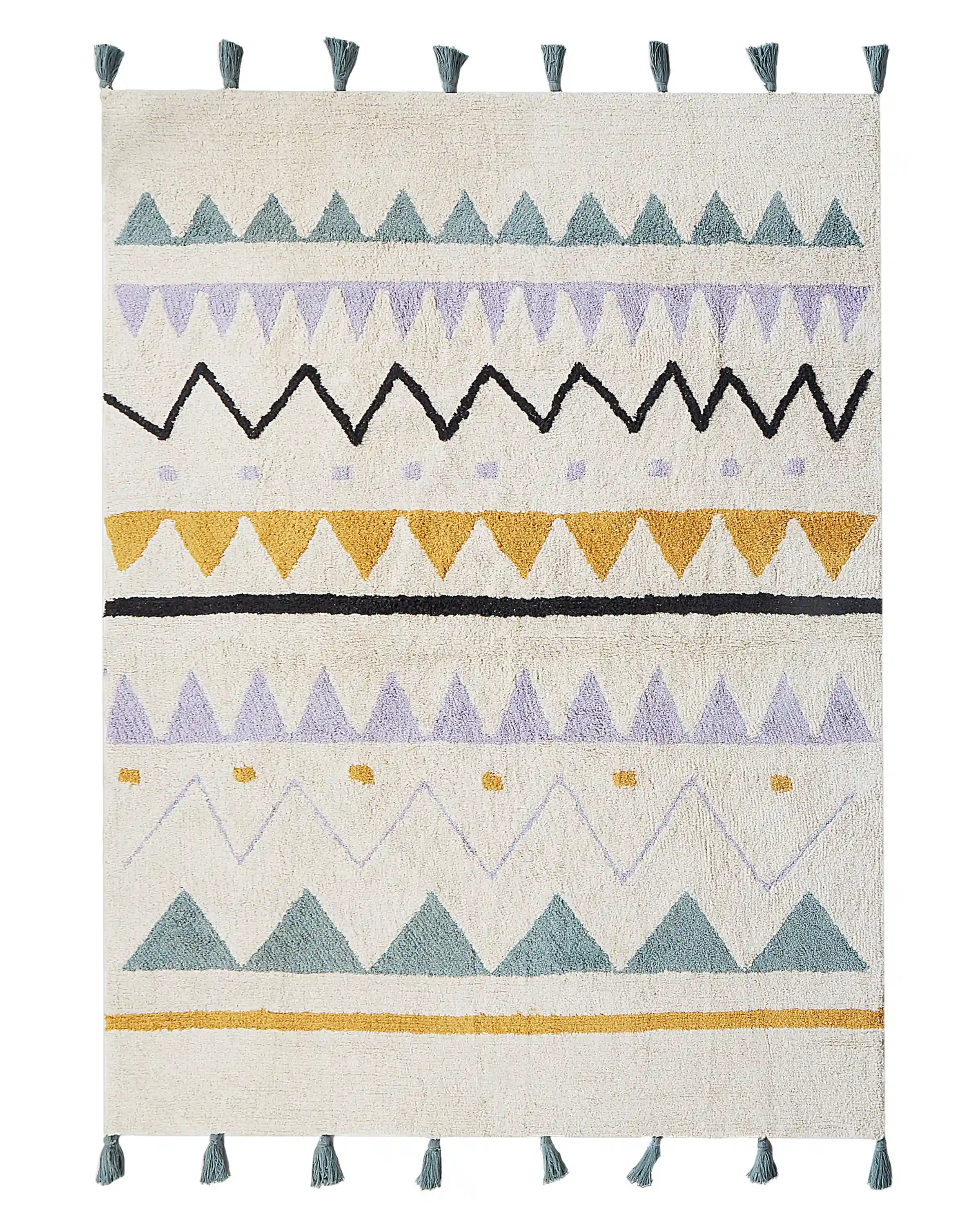 Kids Rug ZAYSAN Green 140 x 200 cm Cotton