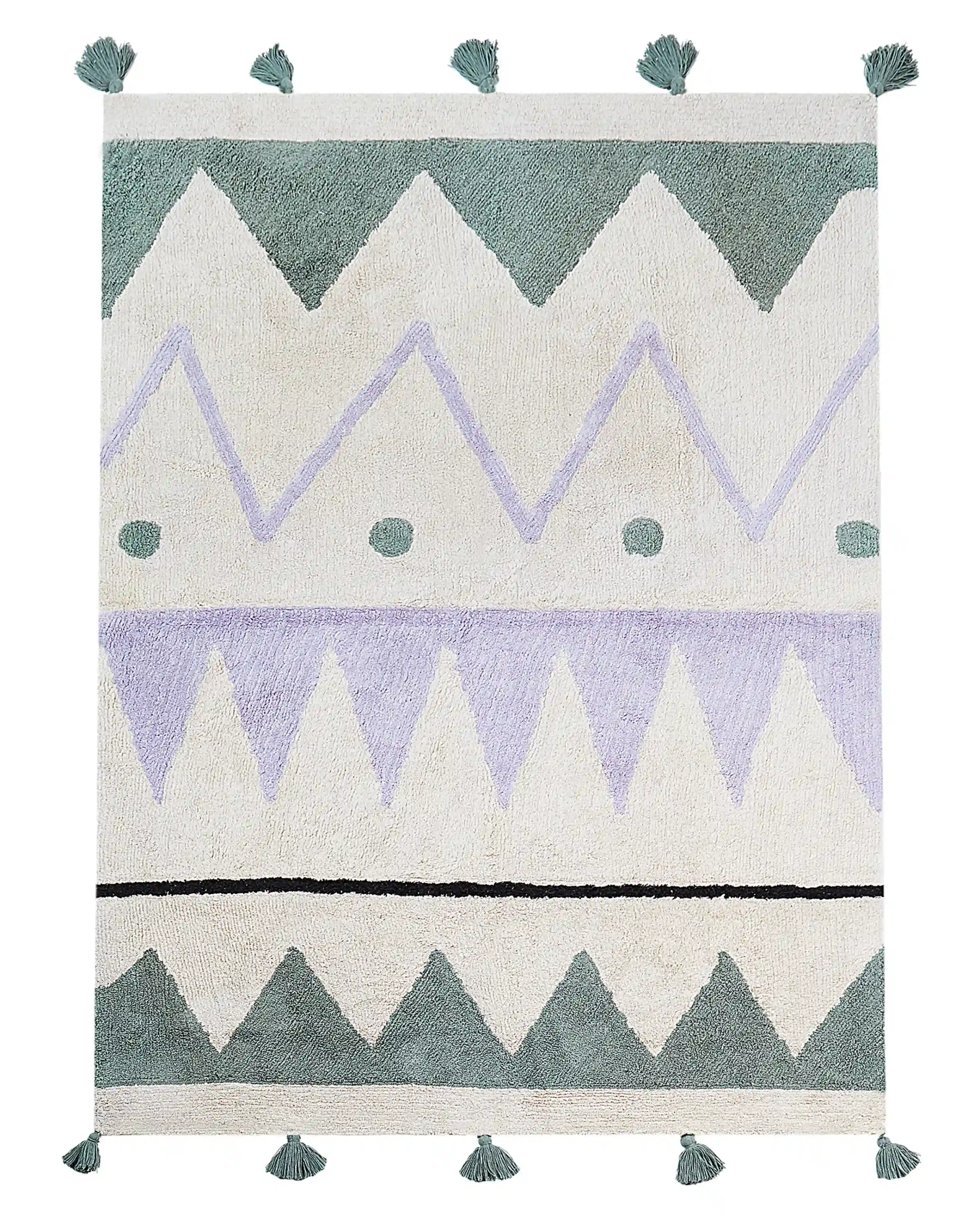 Kids Rug ALAKOL Multicolour 140 x 200 cm Cotton