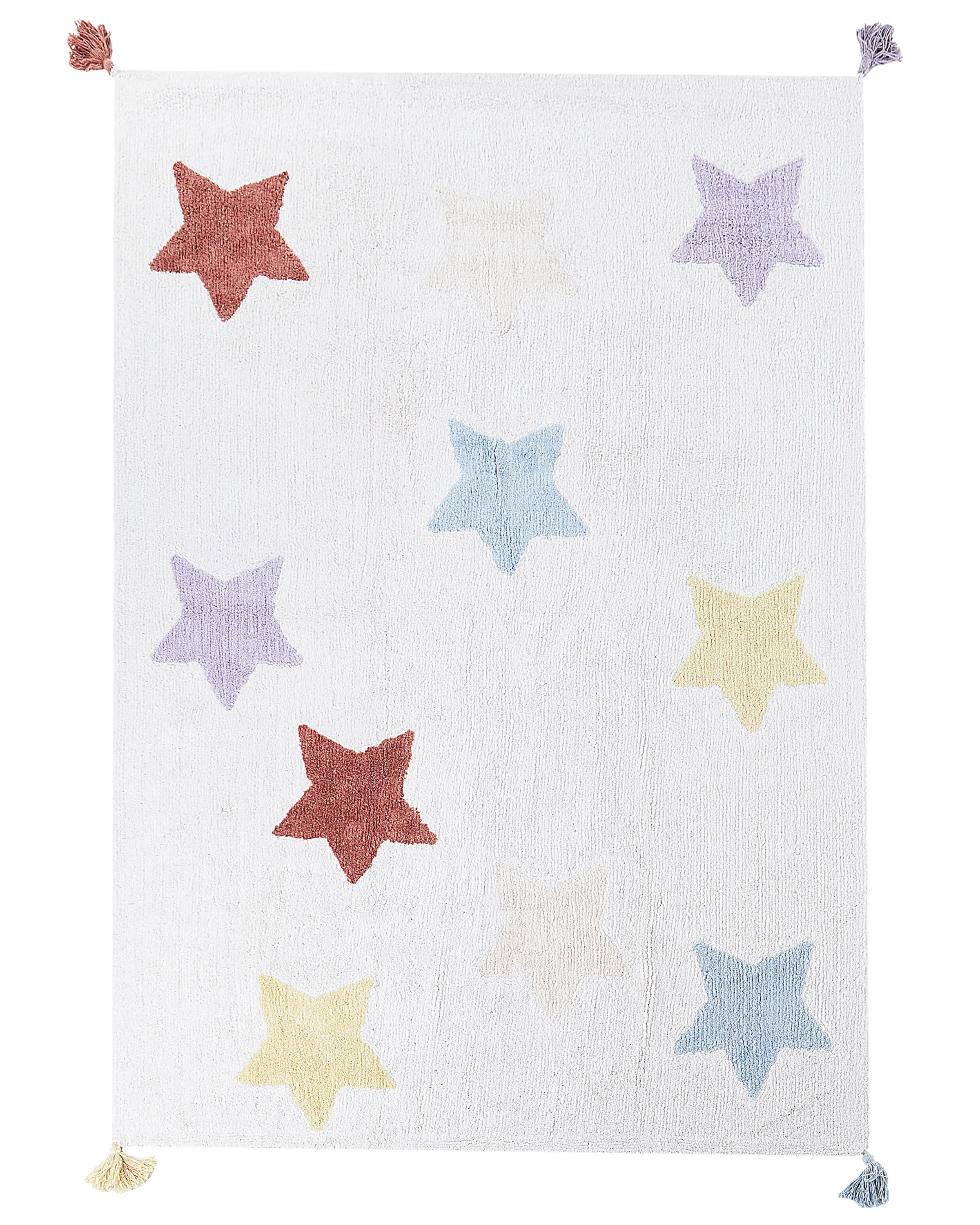 Kids Rug MEREVI Multicolour 140 x 200 cm Cotton