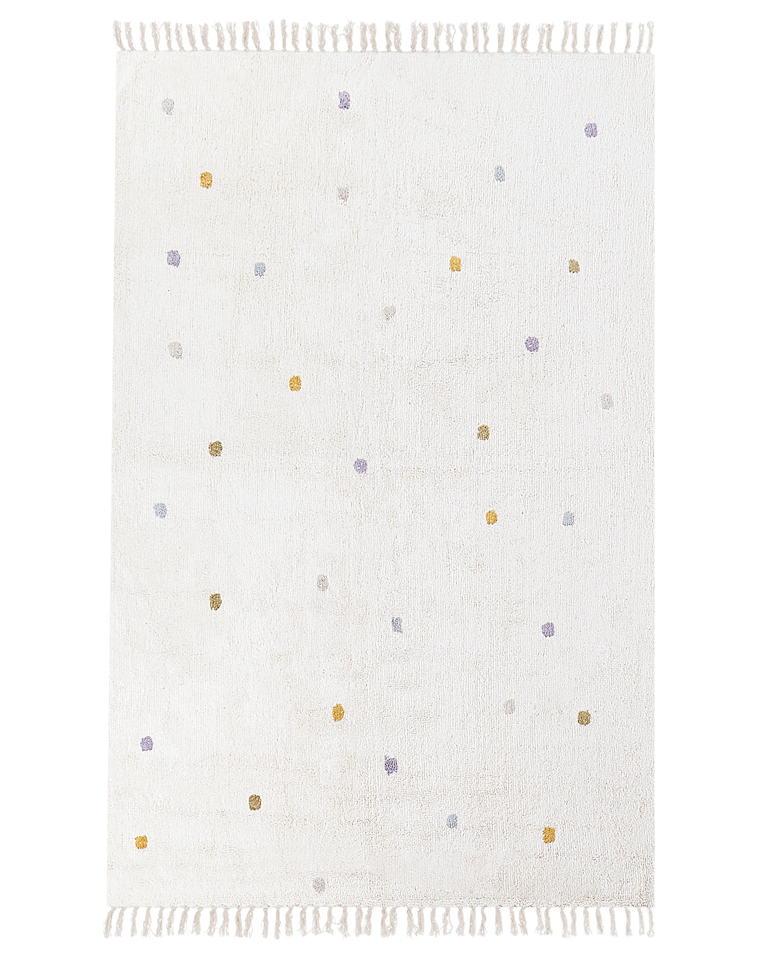 Rug ASTAF Off-White 140 x 200 cm Cotton