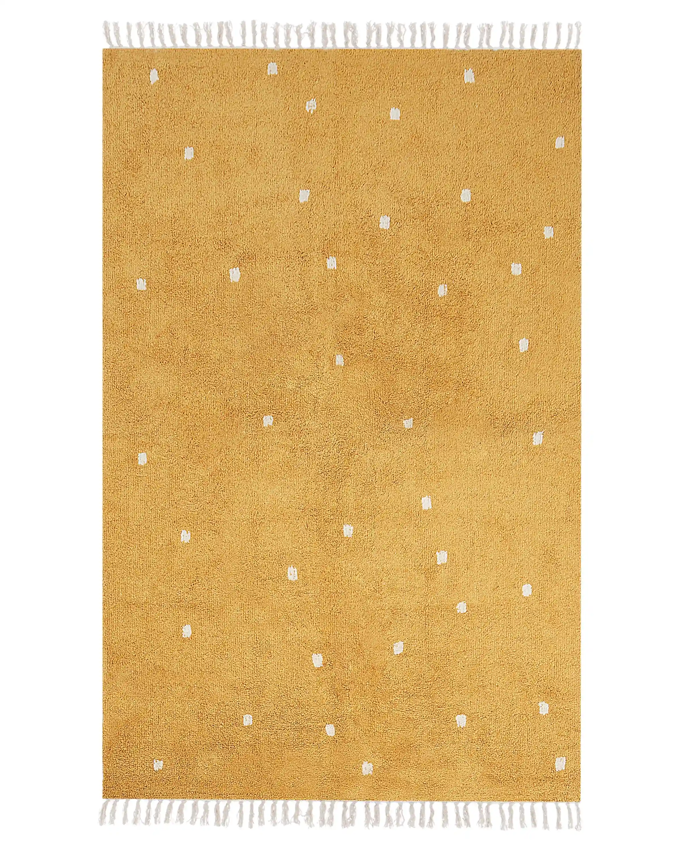 Rug ASTAF Mustard 140 x 200 cm Cotton