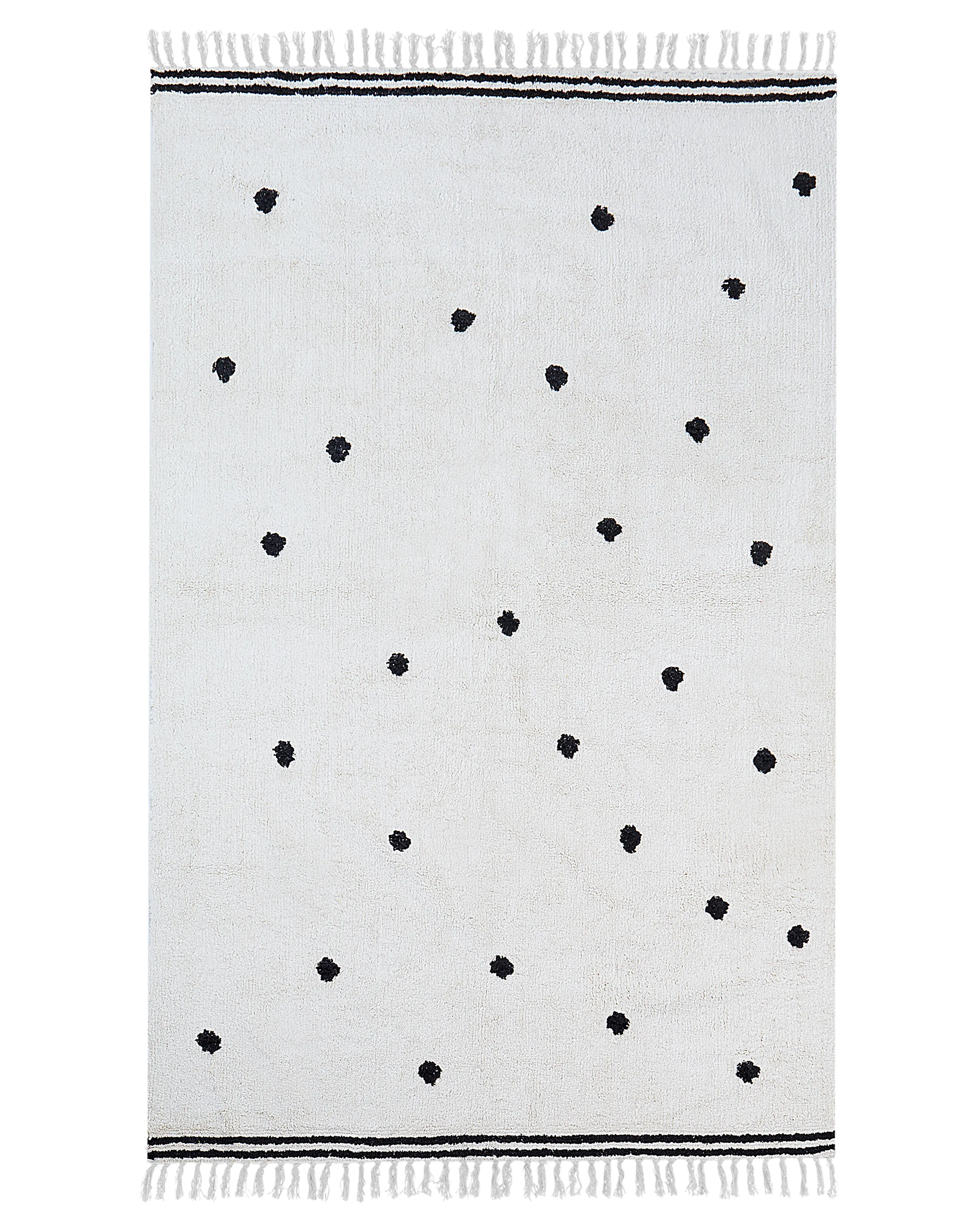 Kids Rug LAZA Off-White 140 x 200 cm Cotton