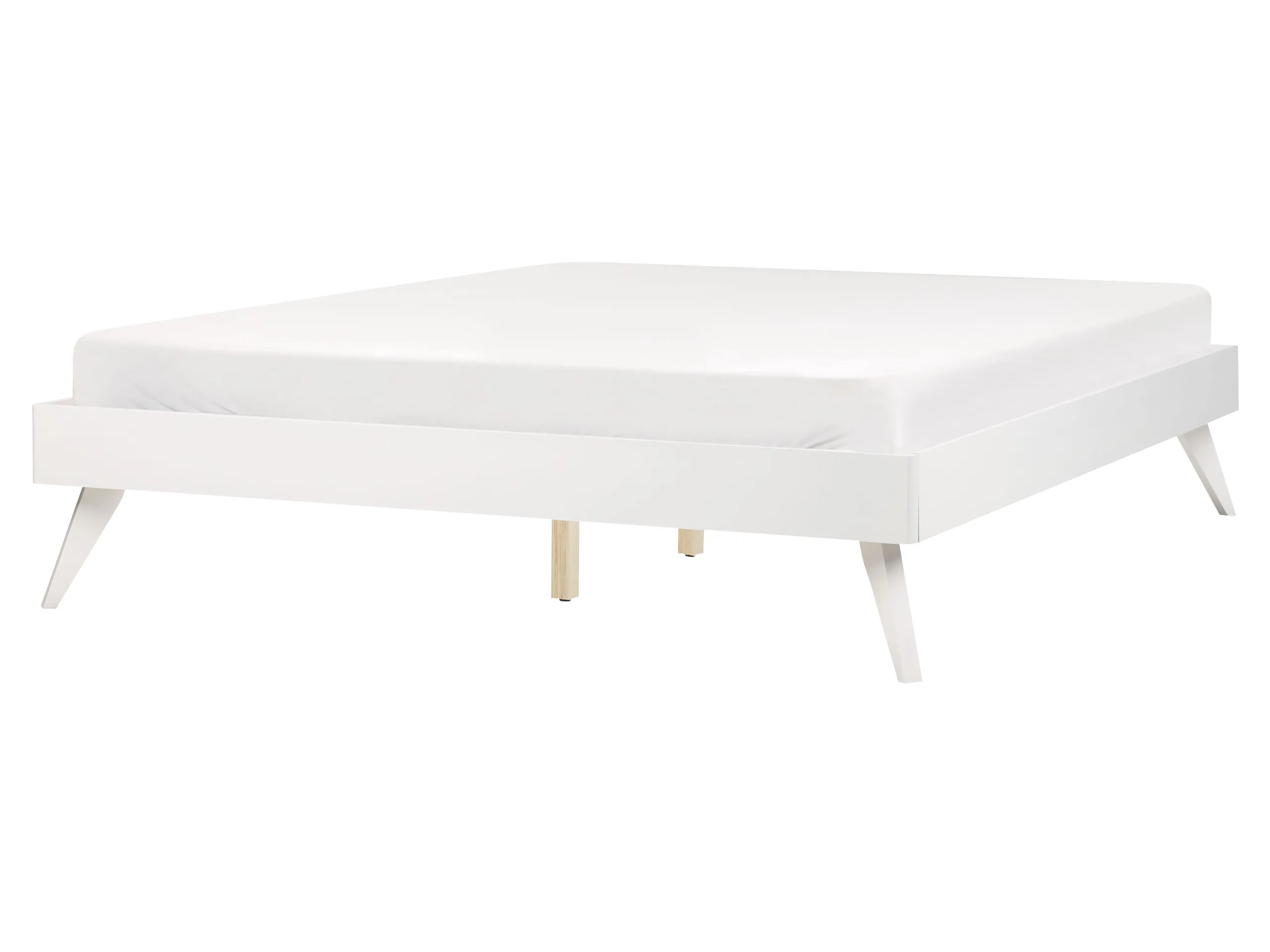 Bed without Headboard BERRIC 160 x 200 cm (EU King Size) White