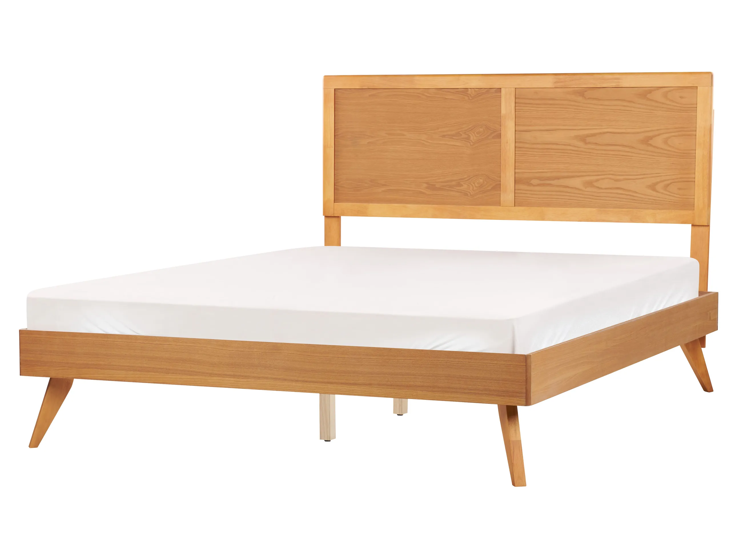 Bed ISTRES 160 x 200 cm (EU King Size) Natural Ash Wood