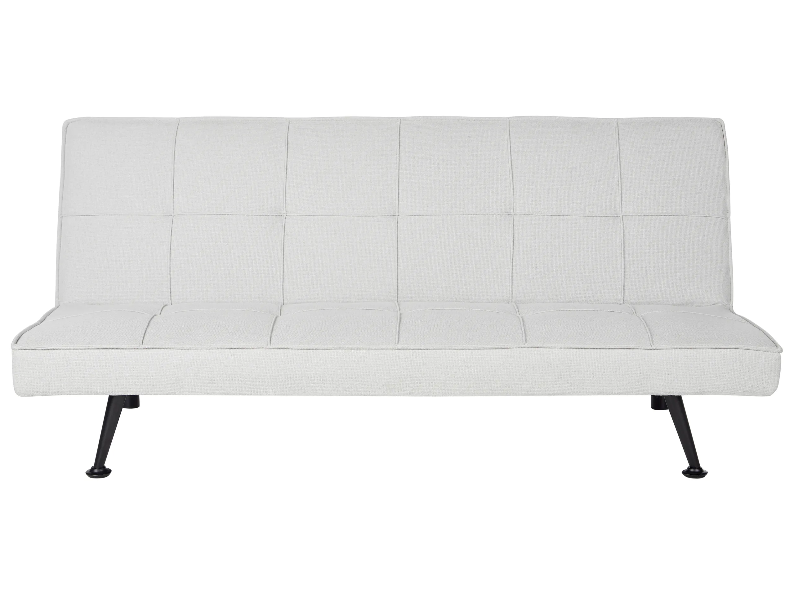 Sofa Bed 3 Seater HASLE Fabric Light Grey