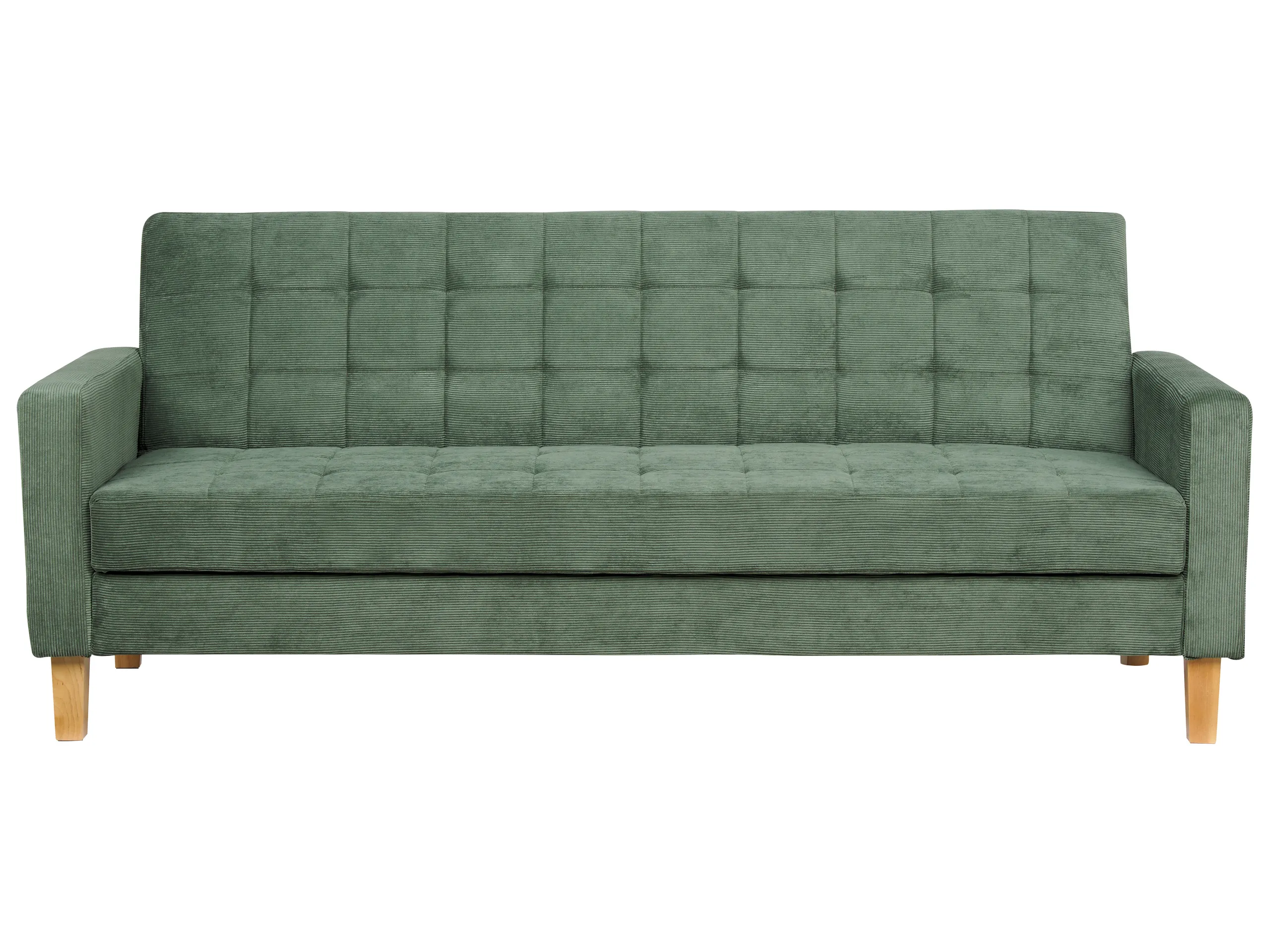 Sofa Bed 3 Seater VEHKOO Fabric Dark Green