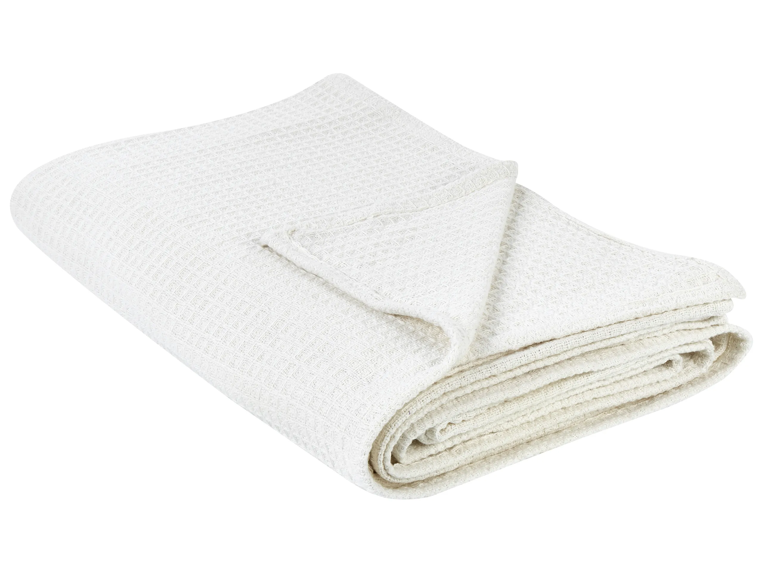 Bedspread RAGALA Cotton 220 x 240 cm Light Beige