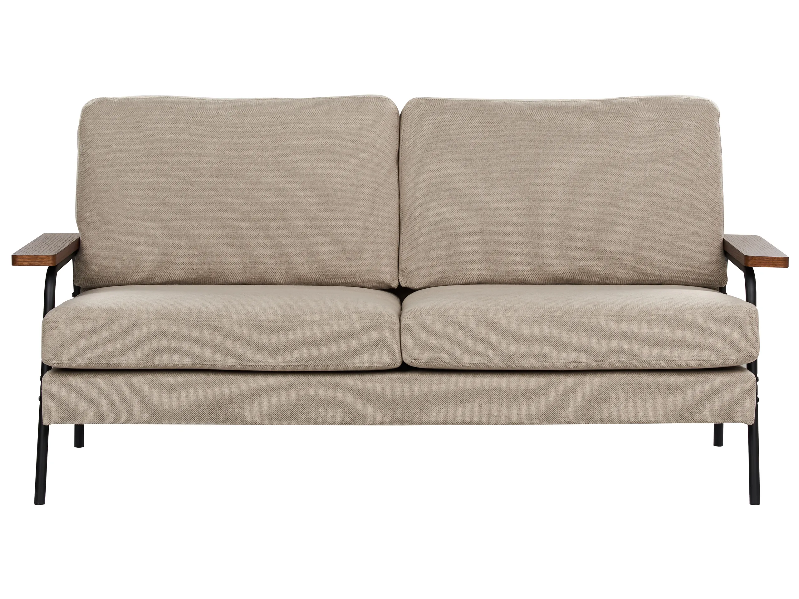 Sofa 3 Seater AKRANES Fabric Taupe