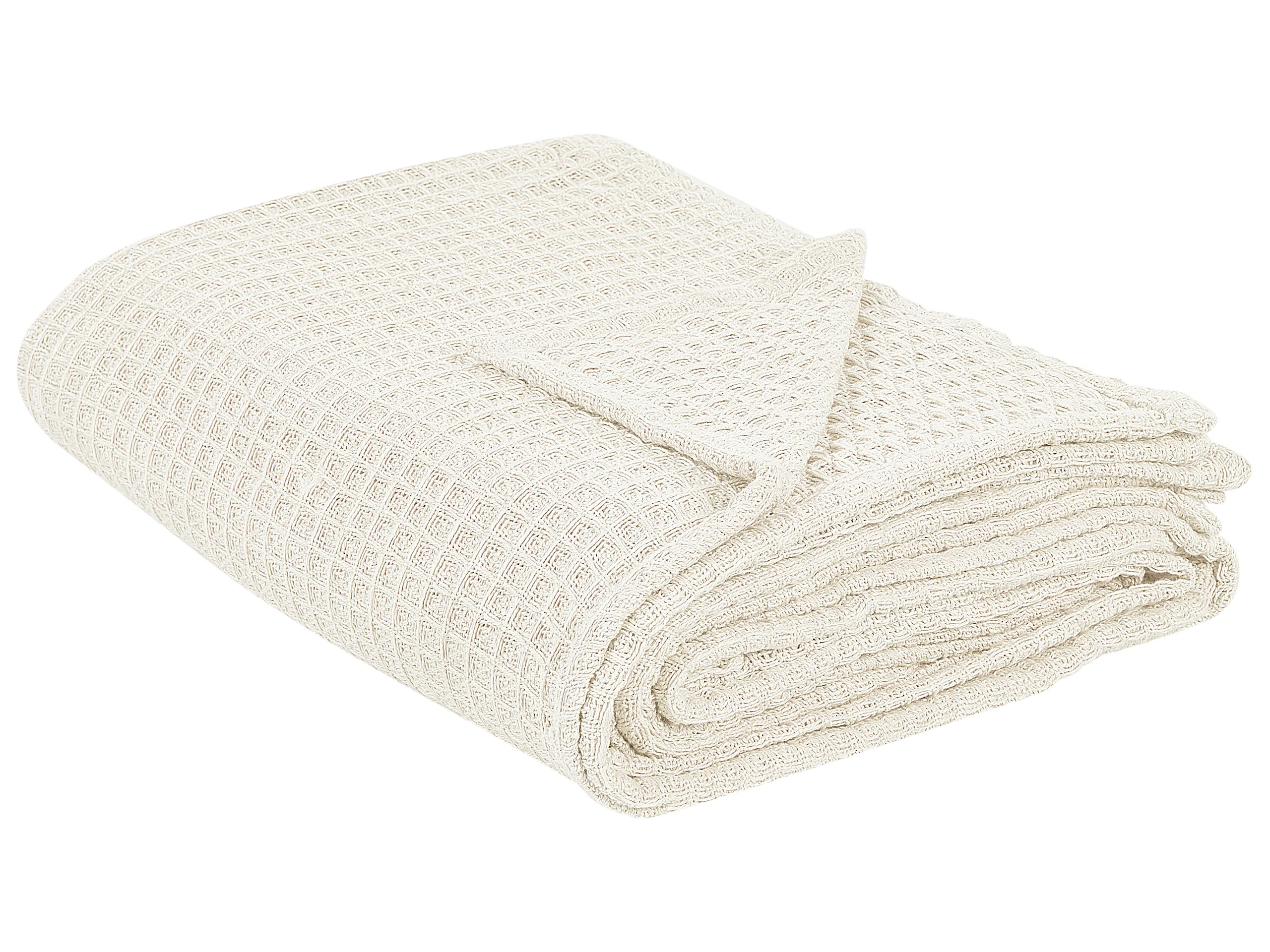 Bedspread CHAGYL Cotton 220 x 240 cm Light Beige