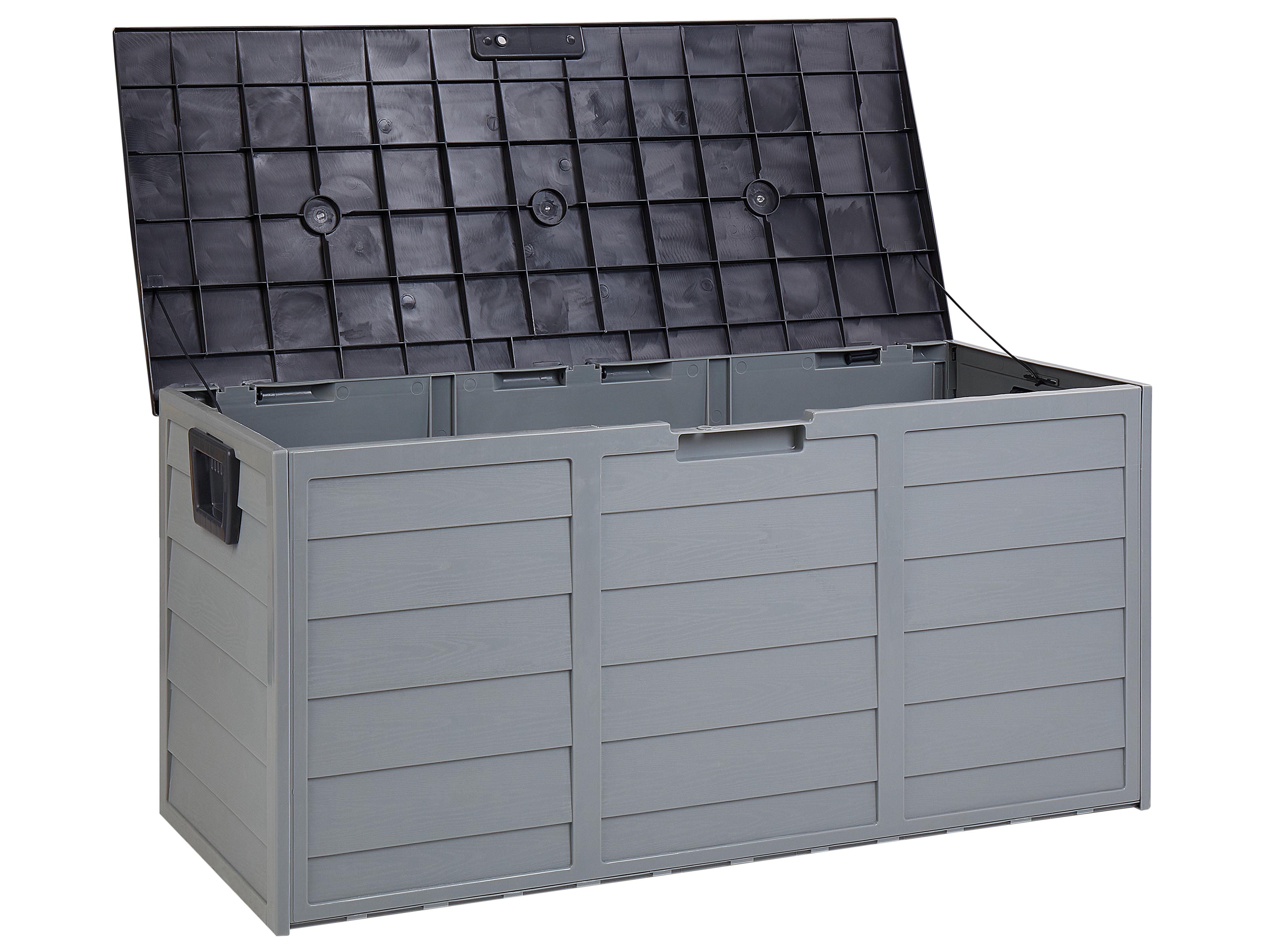 Storage Box LOCARNO 112 cm 50 cm Grey