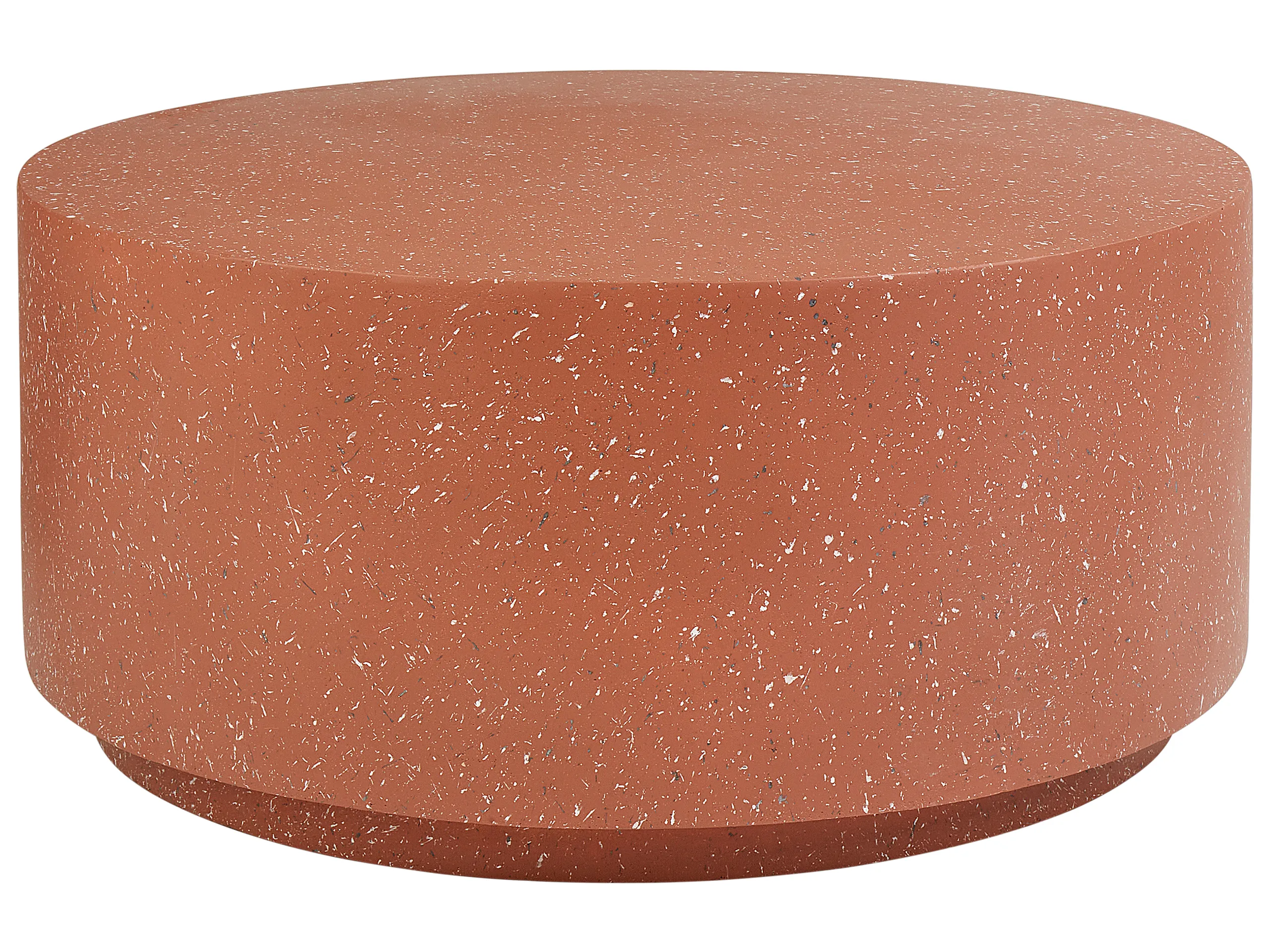 Mesa de centro TREZZO 90 cm 90 cm Efecto terrazo Terrazzo rojo