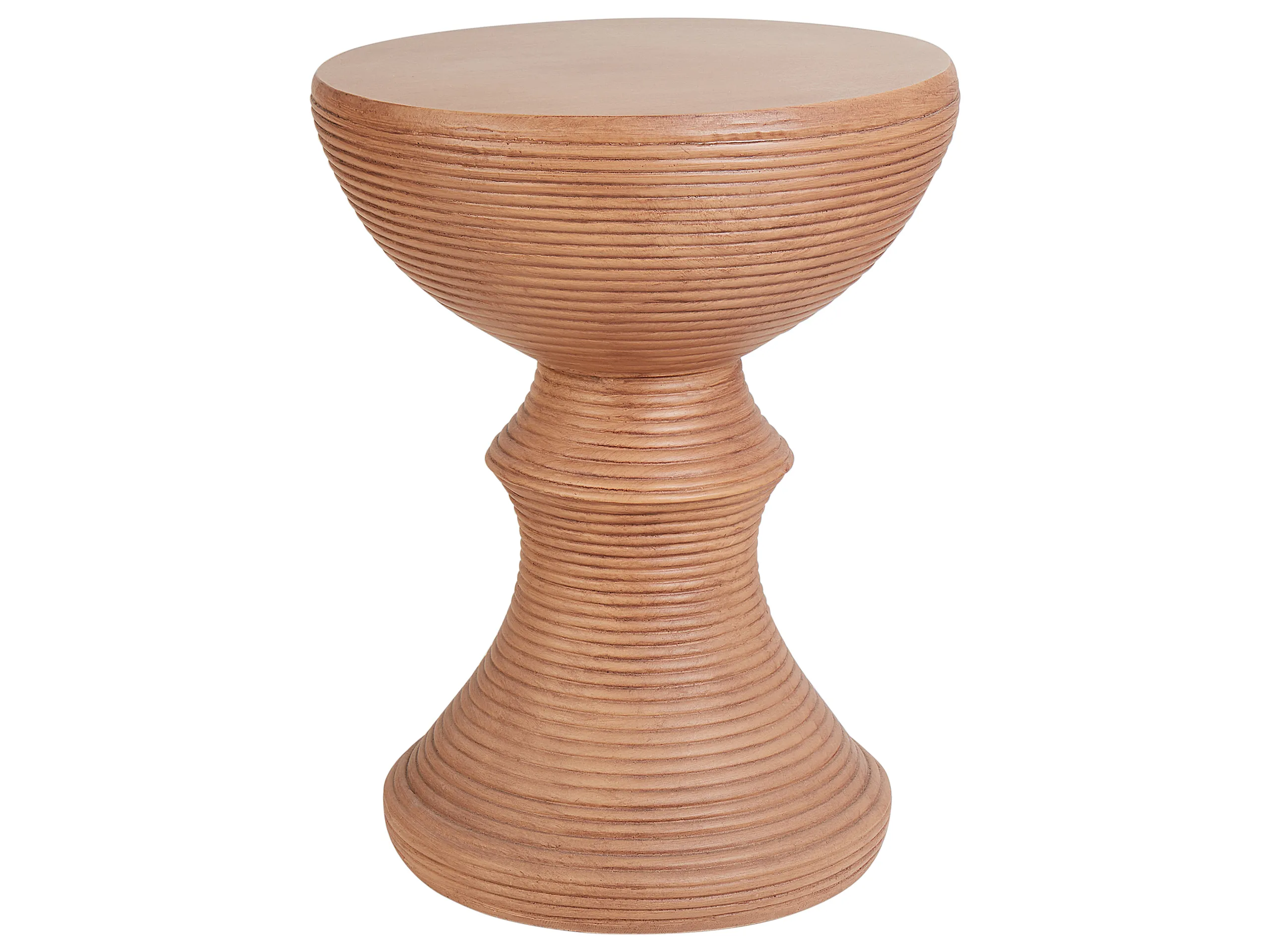 Mesa auxiliar CALDARO 40 cm 40 cm Efecto madera Marrón