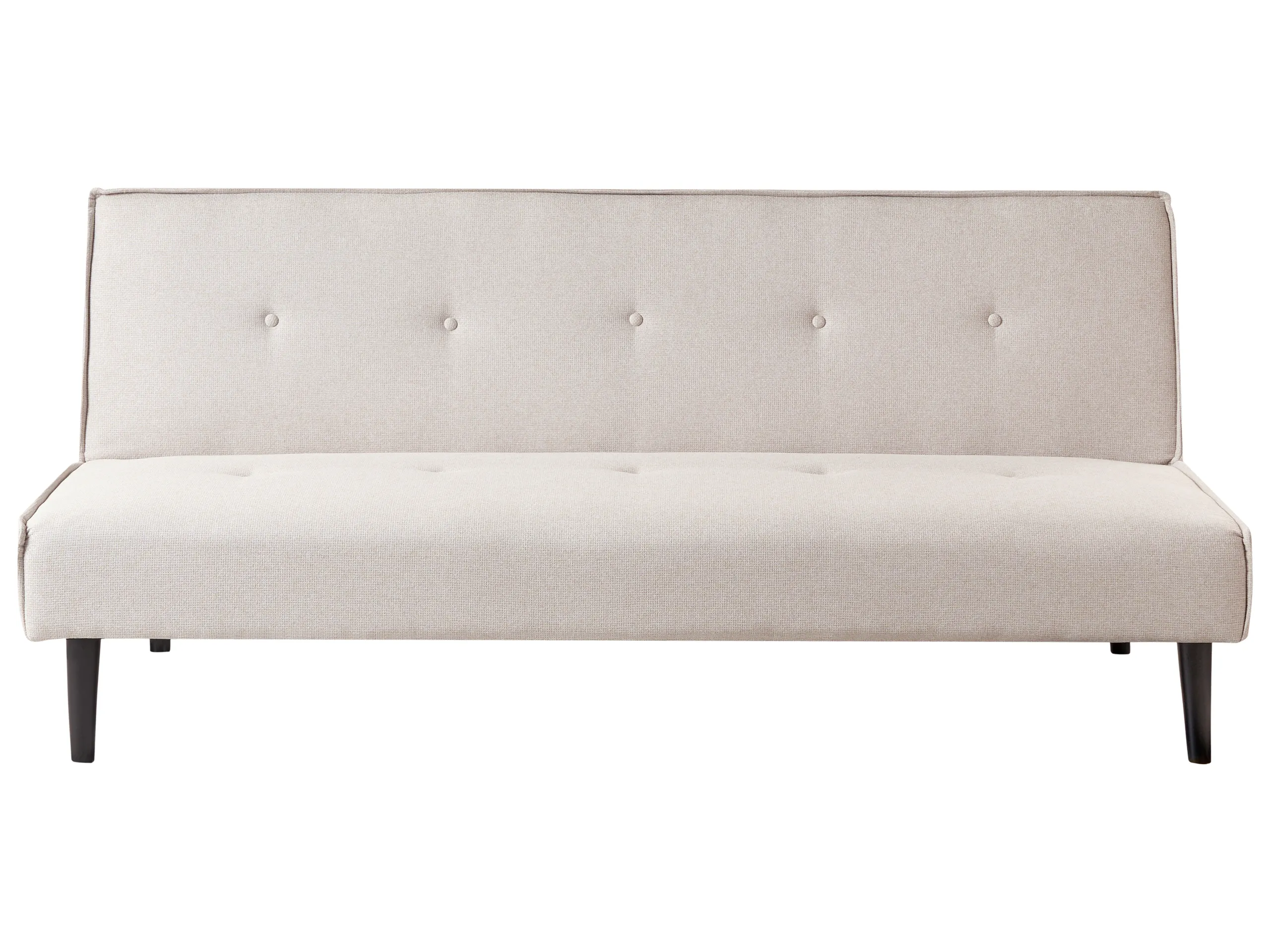 Sofa Bed 3 Seater VISBY Fabric Light Beige