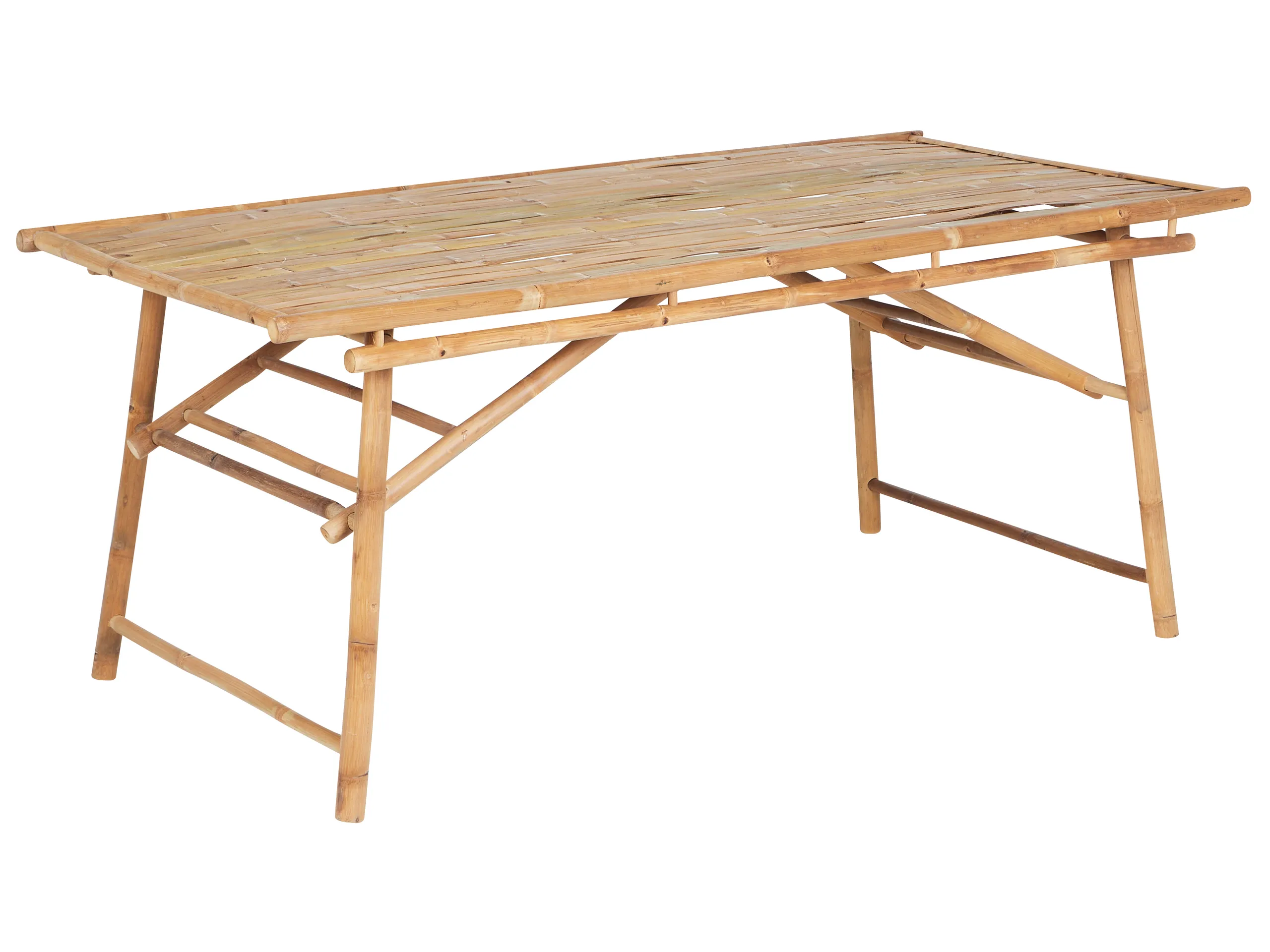 Mesa de jardín TINDARI 180 cm 90 cm Bambú Marrón claro