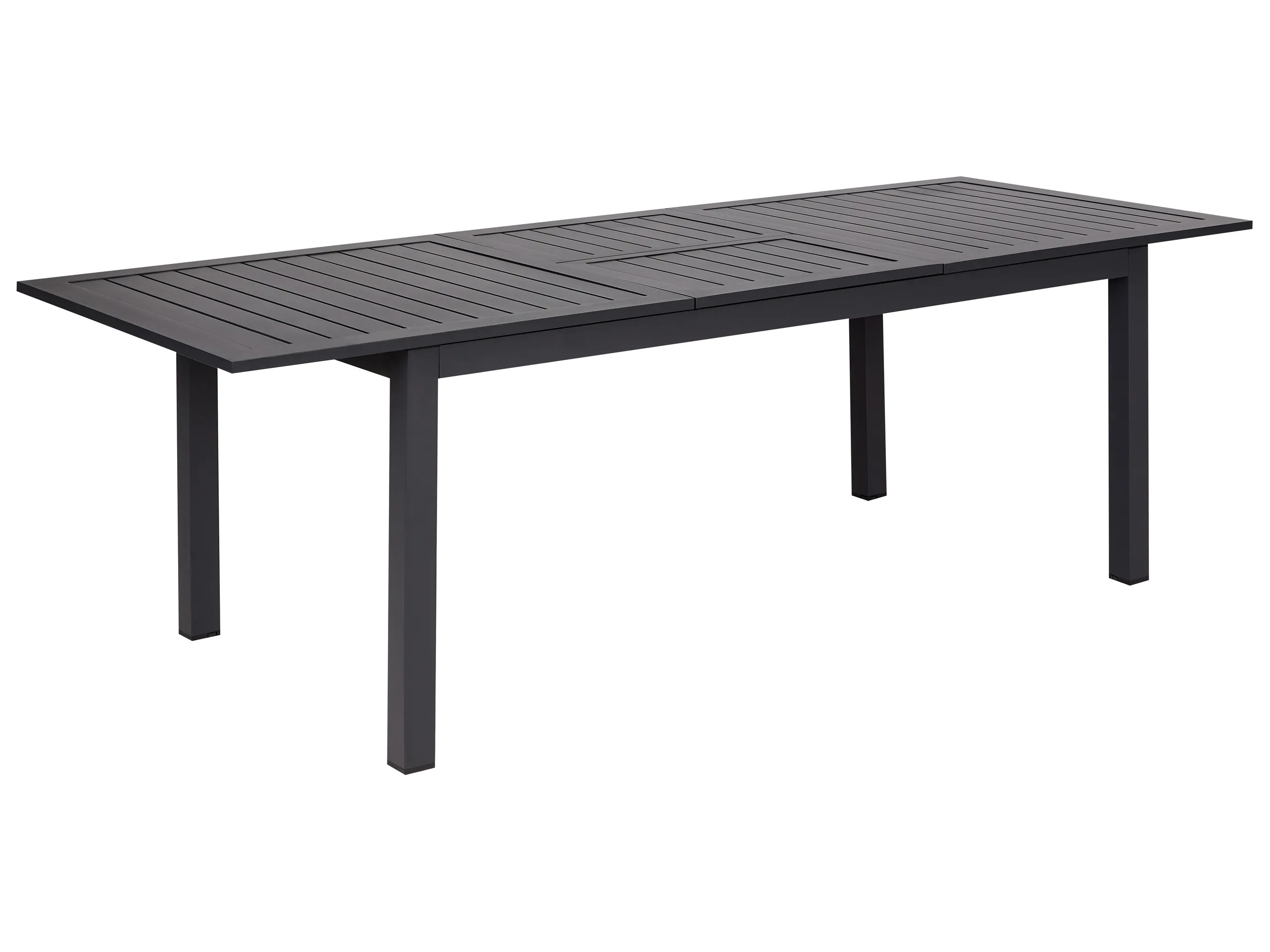 Mesa de jardín extensible SKALOMA 180/240 cm 90 cm Metal Gris oscuro