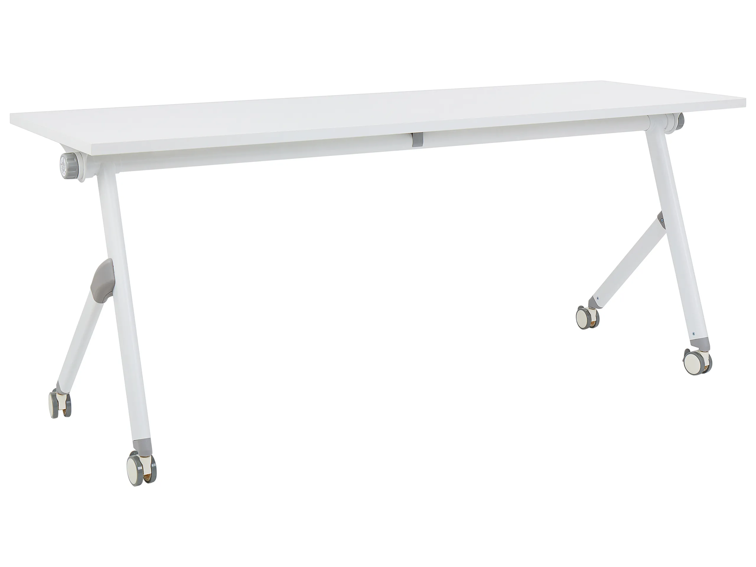 Escritorio plegable BENDI Blanco 180 cm 60 cm con ruedas