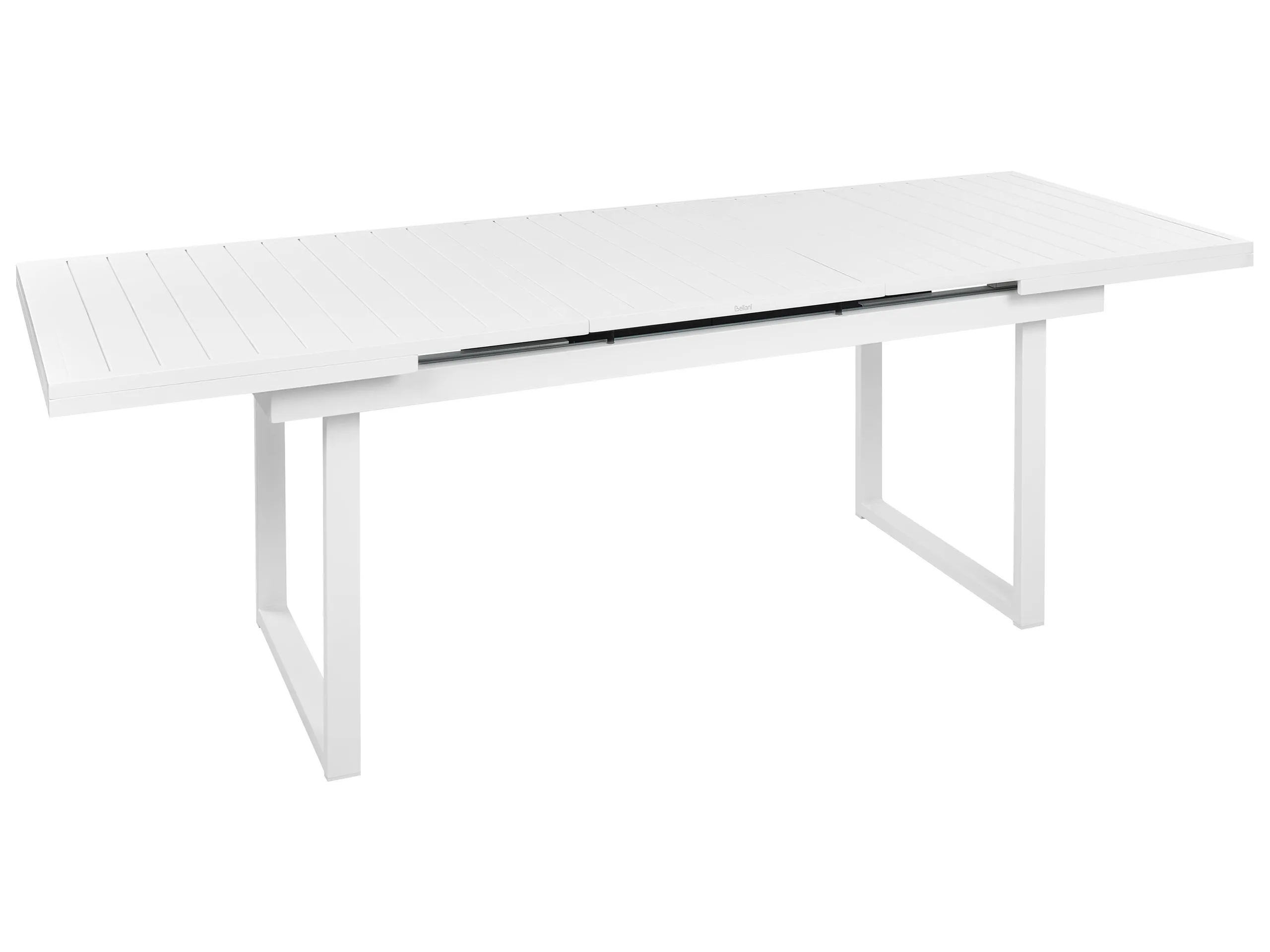 Extending Garden Dining Table VALCANETTO 180/240 cm 90 cm Metal White