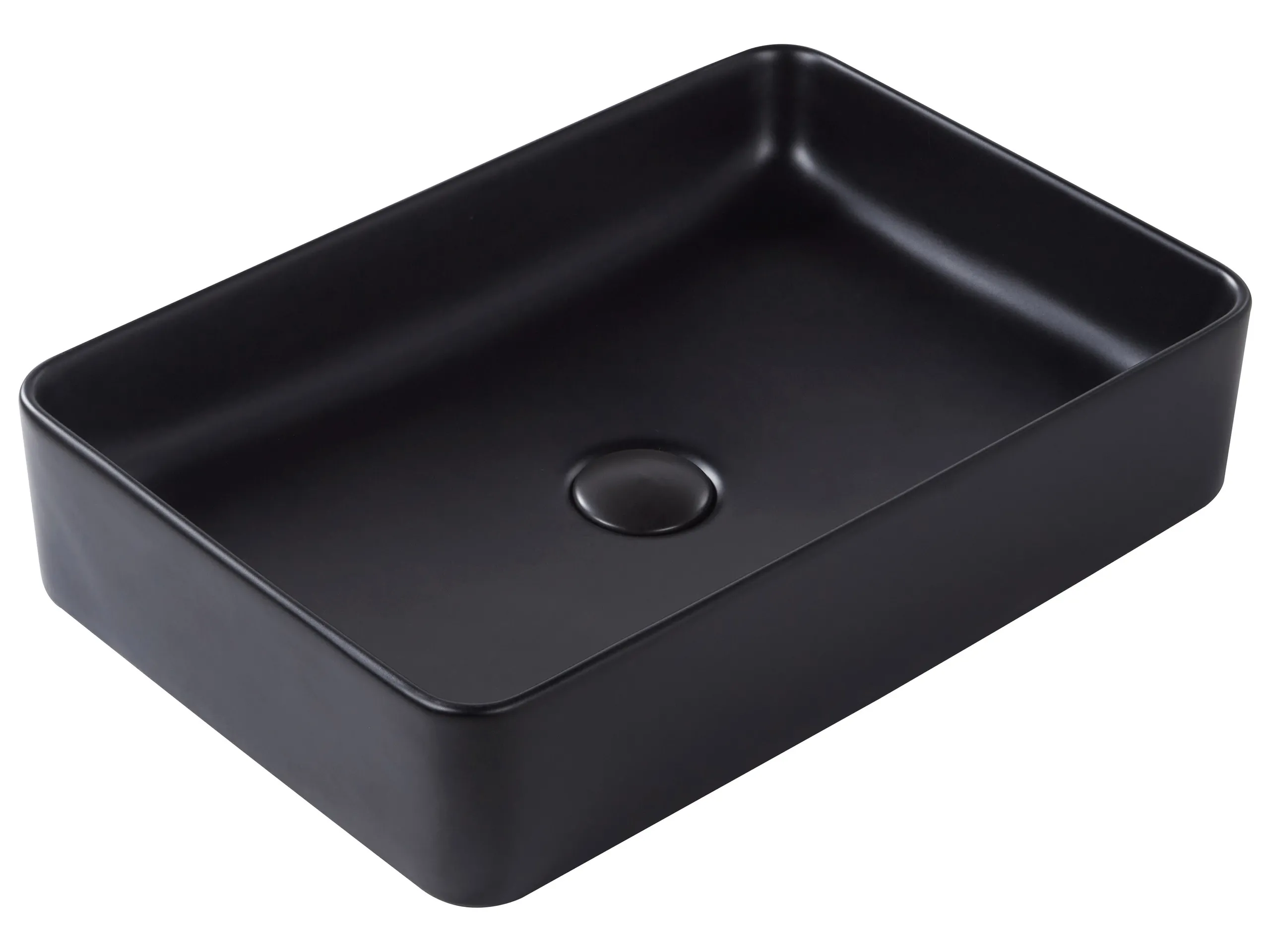 Countertop Basin CHIVANA 510 x 340 mm Ceramic Black
