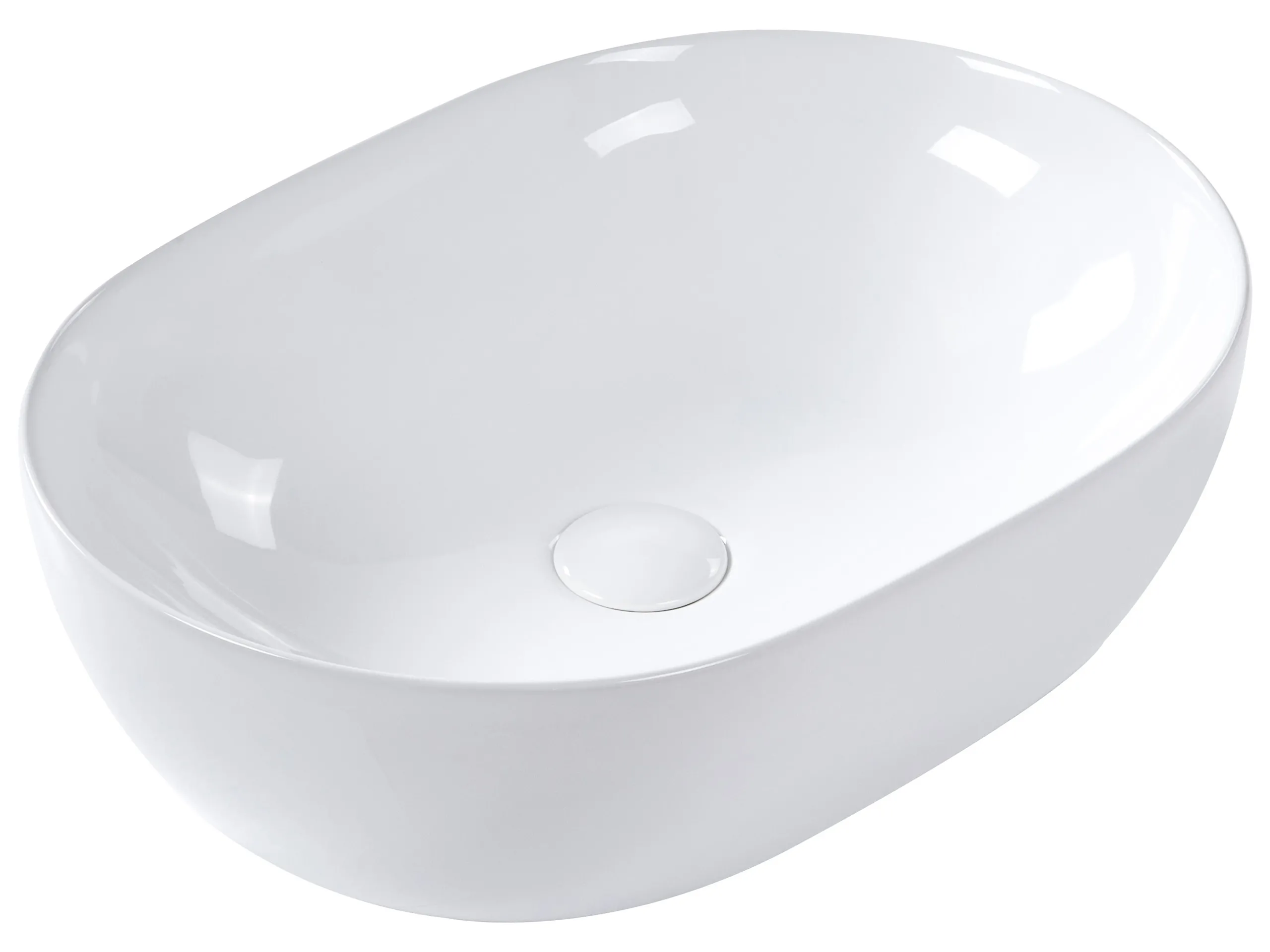 Countertop Basin OMOA 480 x 340 mm Ceramic White