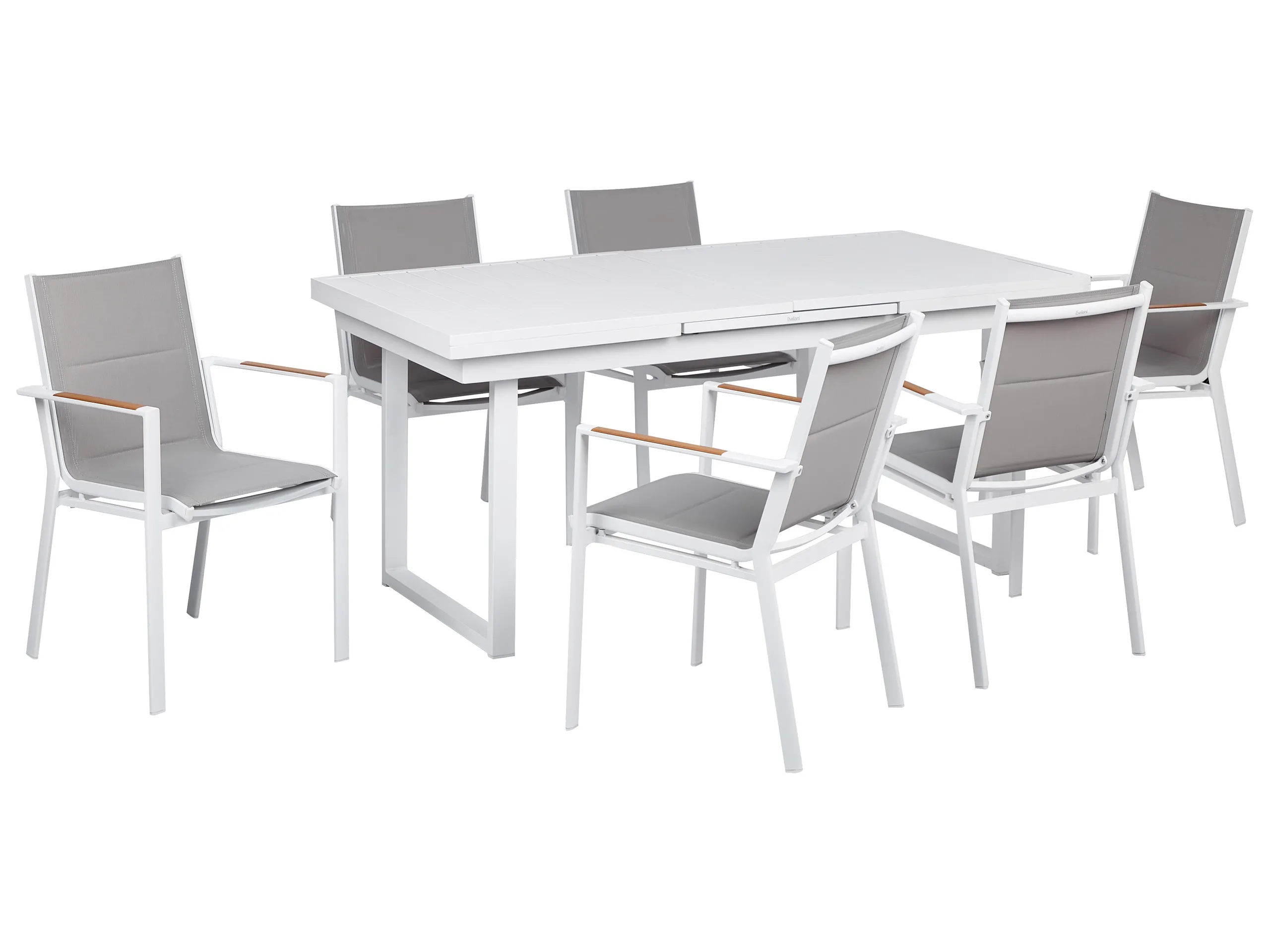 Conjunto de comedor exterior 6 plazas VALCANETTO/BUSSETO Metal Gris