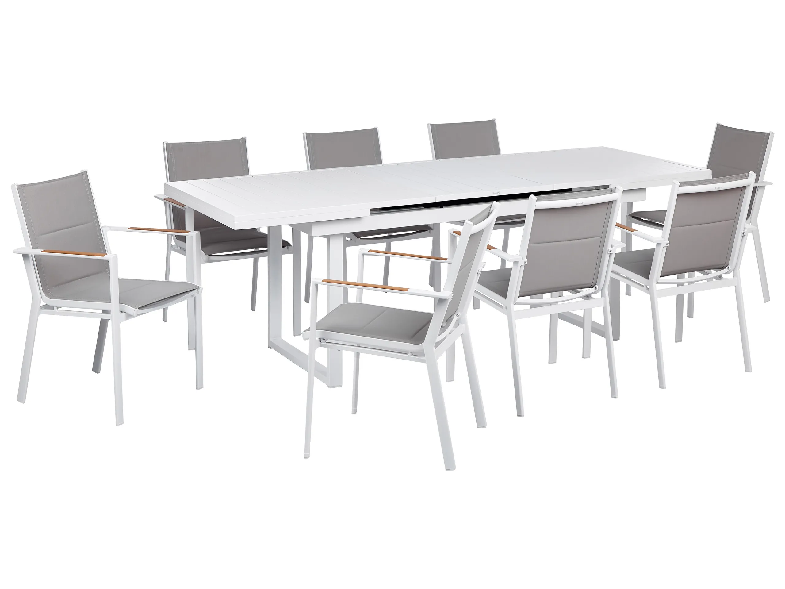 Conjunto de comedor exterior 8 plazas VALCANETTO/BUSSETO Metal Gris