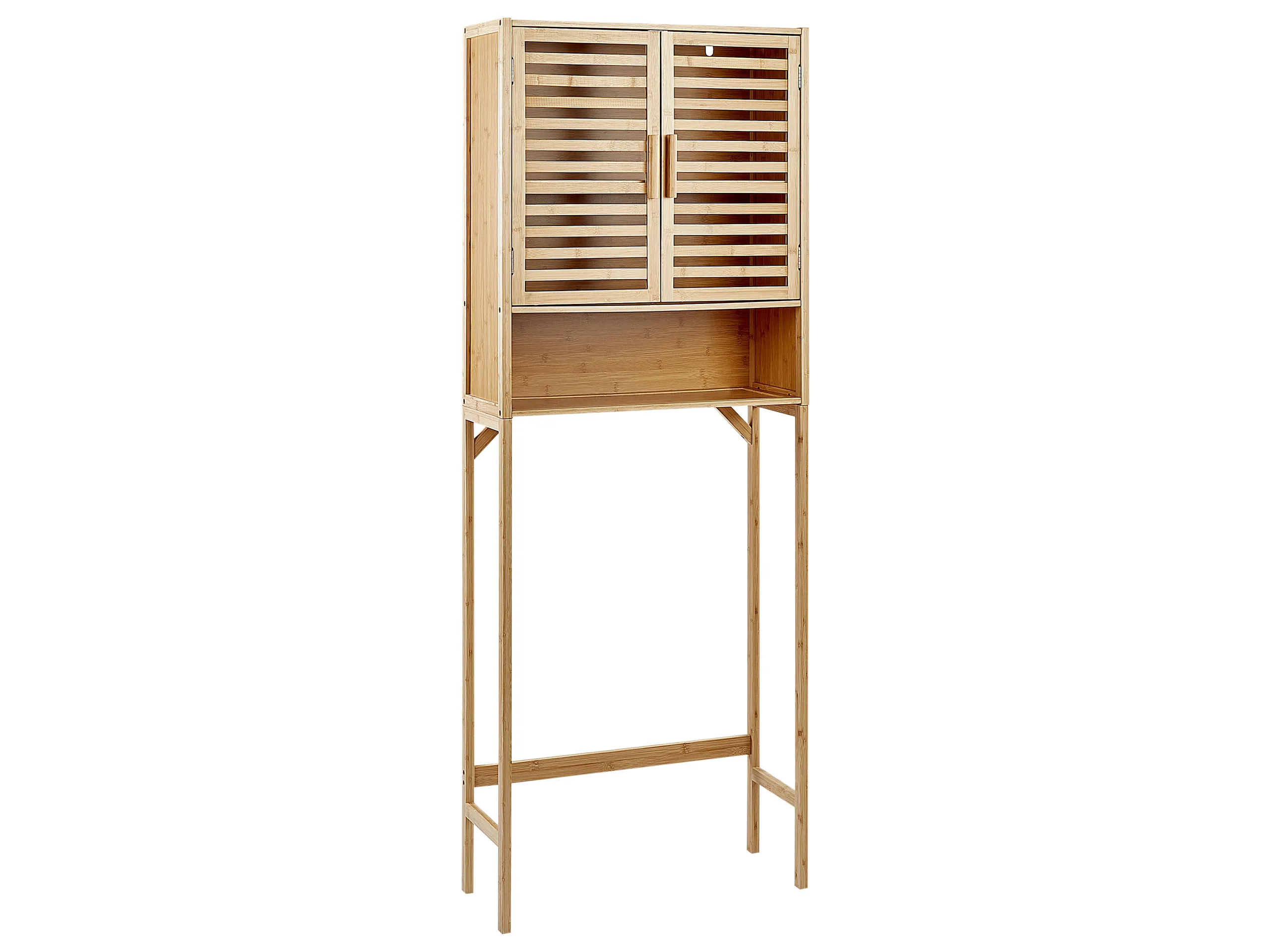 Armario de baño OKARCHE Bambú 63 cm Marrón claro