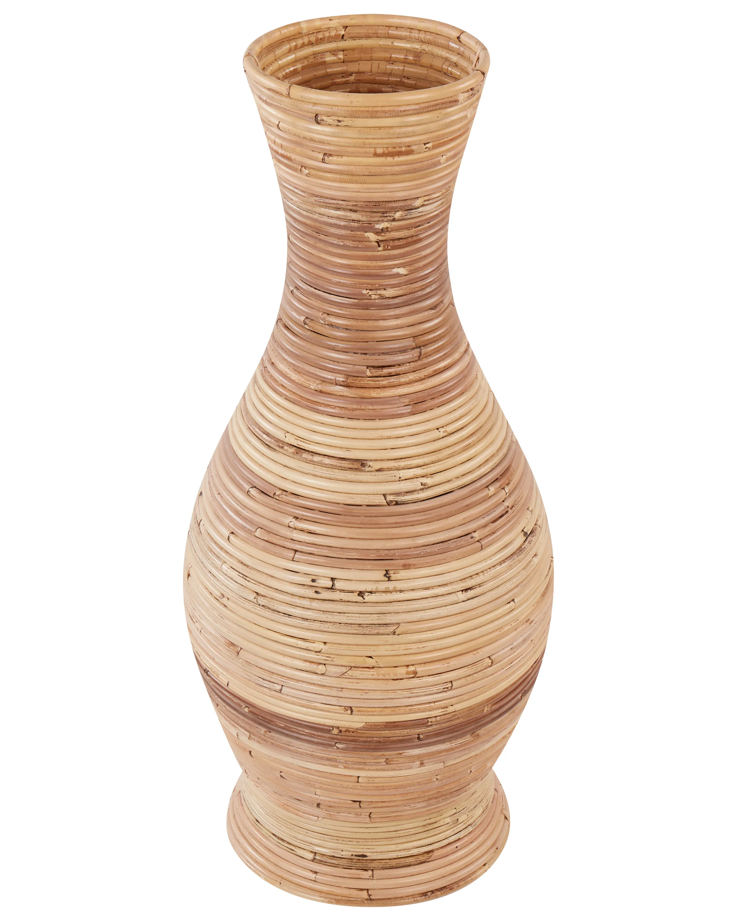Jarrón decorativo TRINISA Ratán 70 cm Natural