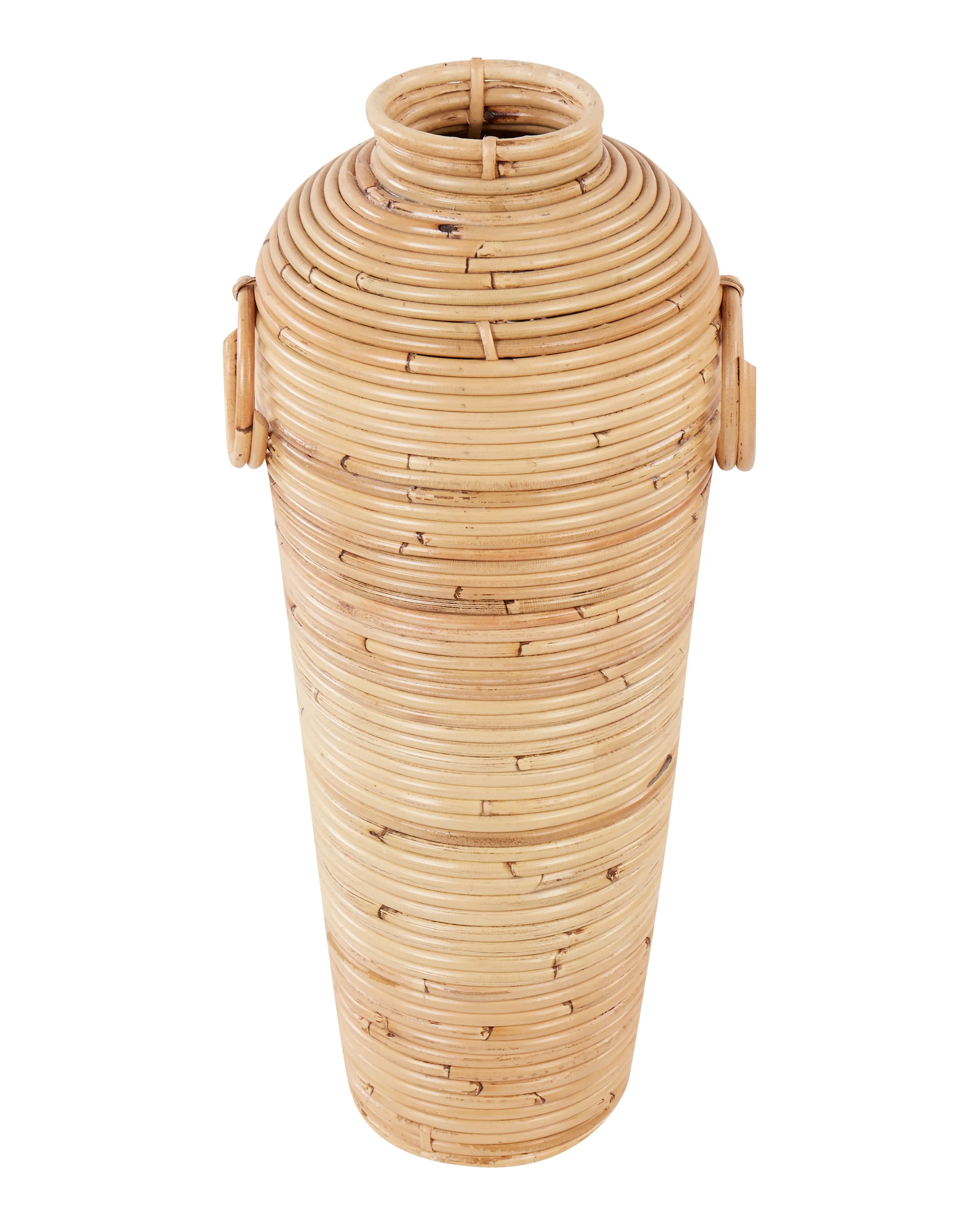 Jarrón decorativo ELATIA Ratán 50 cm Natural