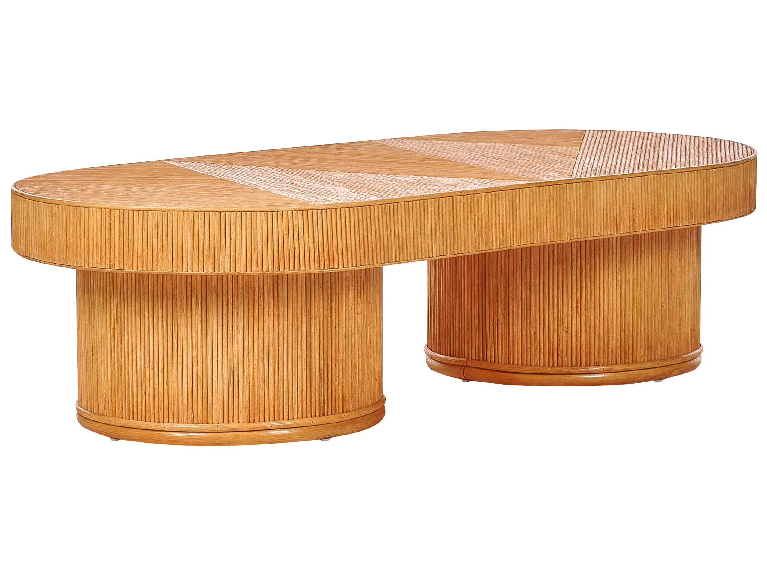 Mesa de centro de jardín AIROLE 150 cm 70 cm Ratán Marrón