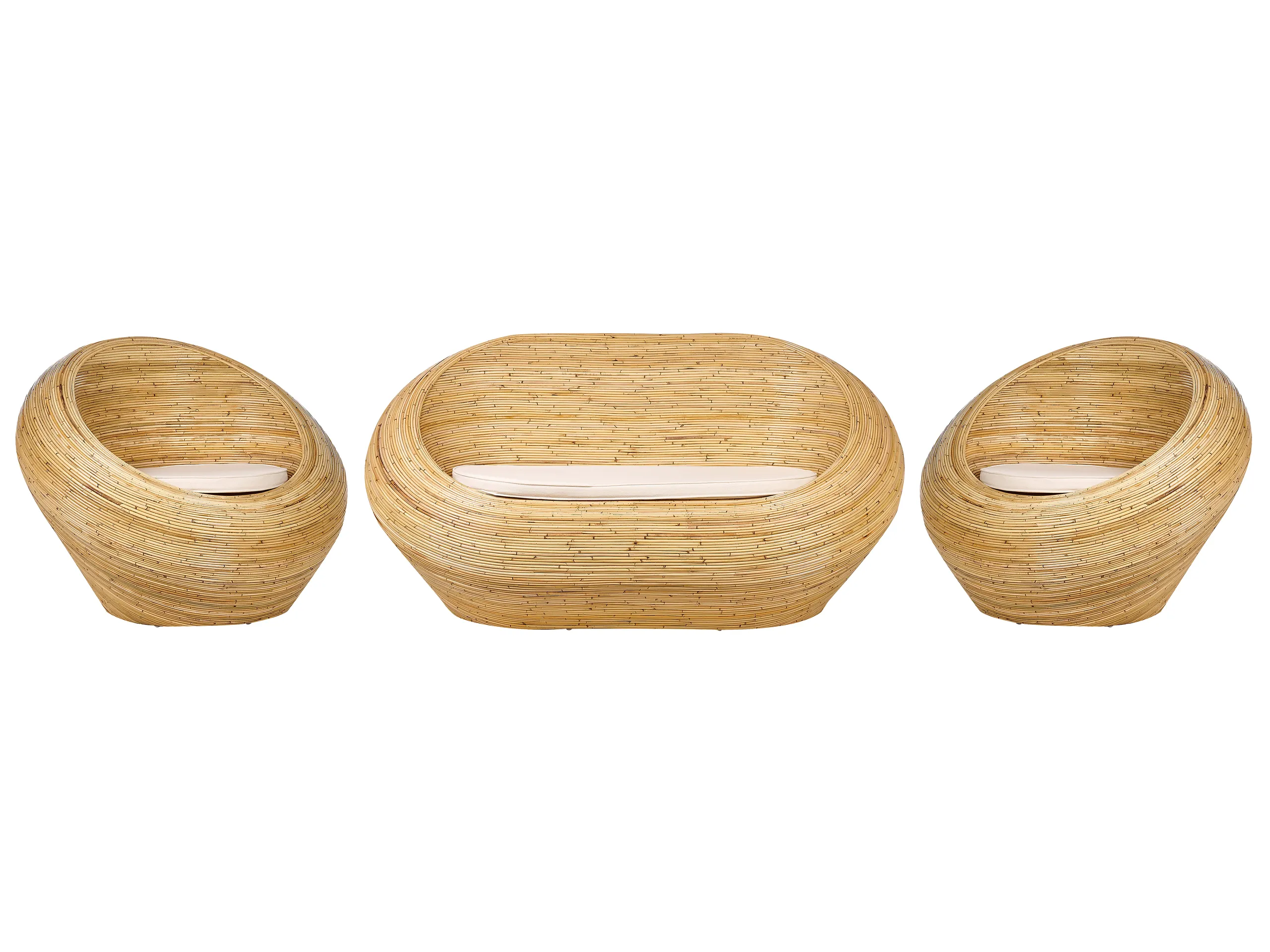 Conjunto de jardín 4 plazas MAIORI Ratán Natural