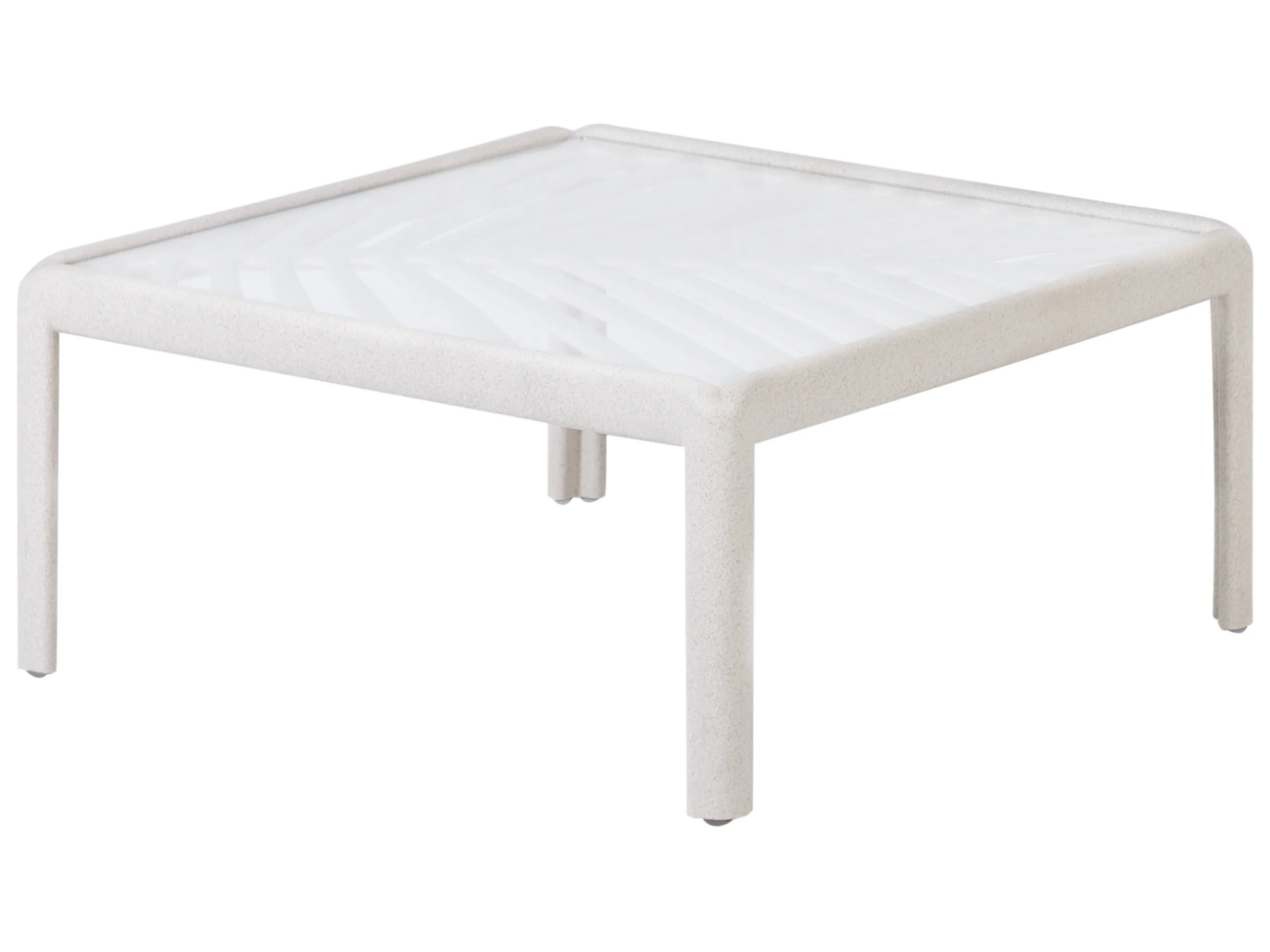 Garden Coffee Table FERRETTI 69 cm 69 cm Light Beige
