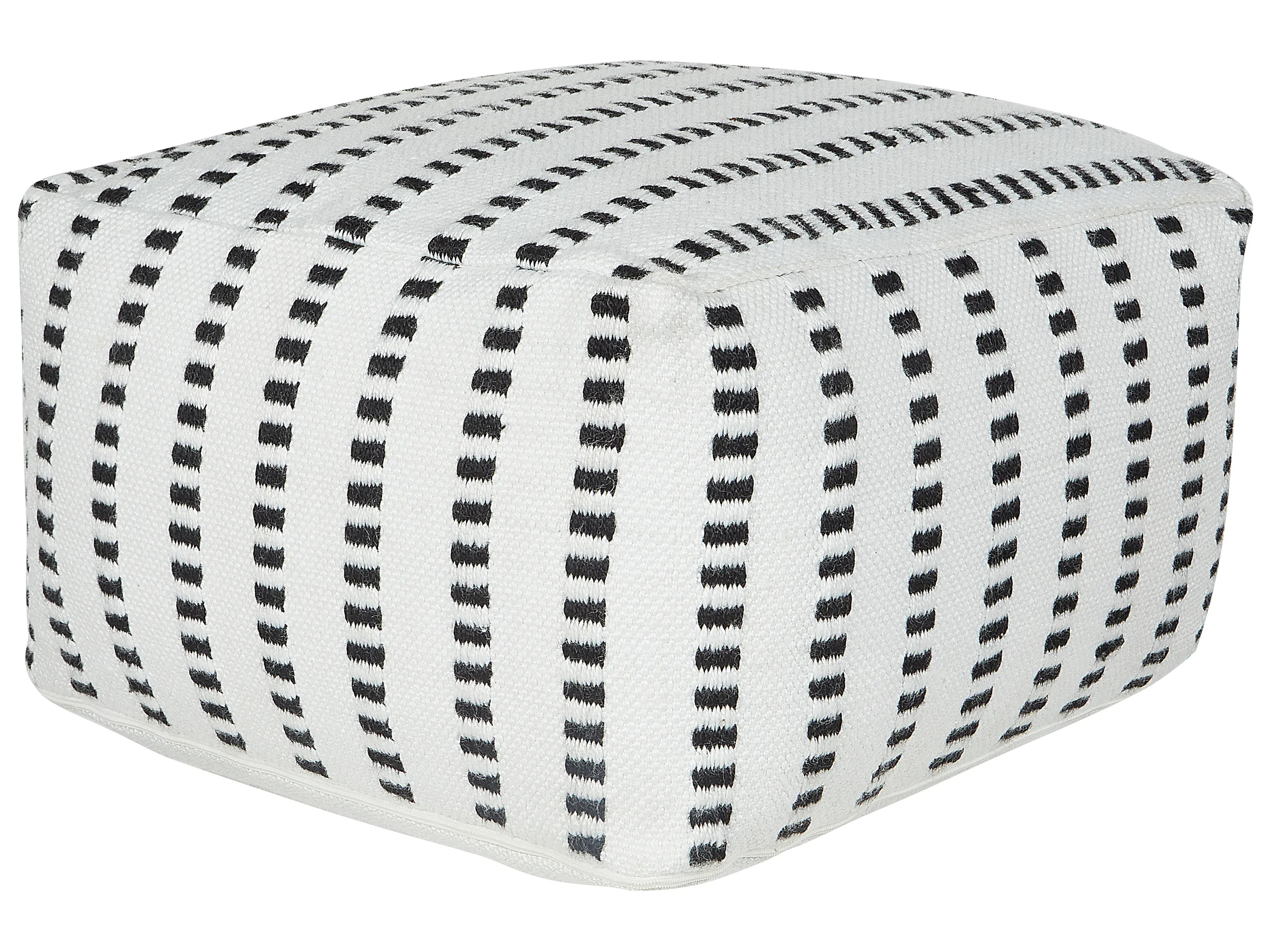 Pouffe GAJAN Fabric White