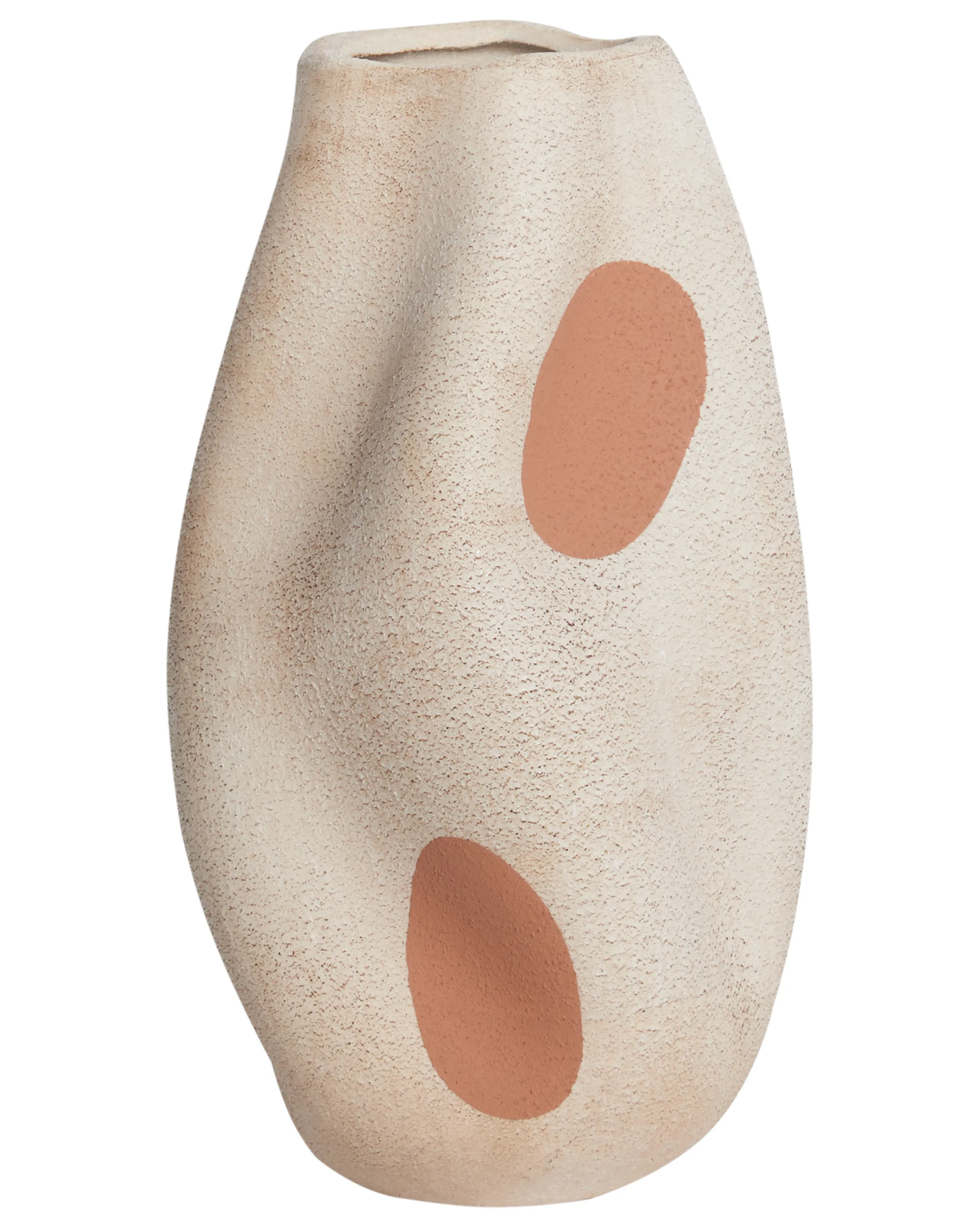 Jarrón para flores BATOIDEA Gres 25 cm Beige claro