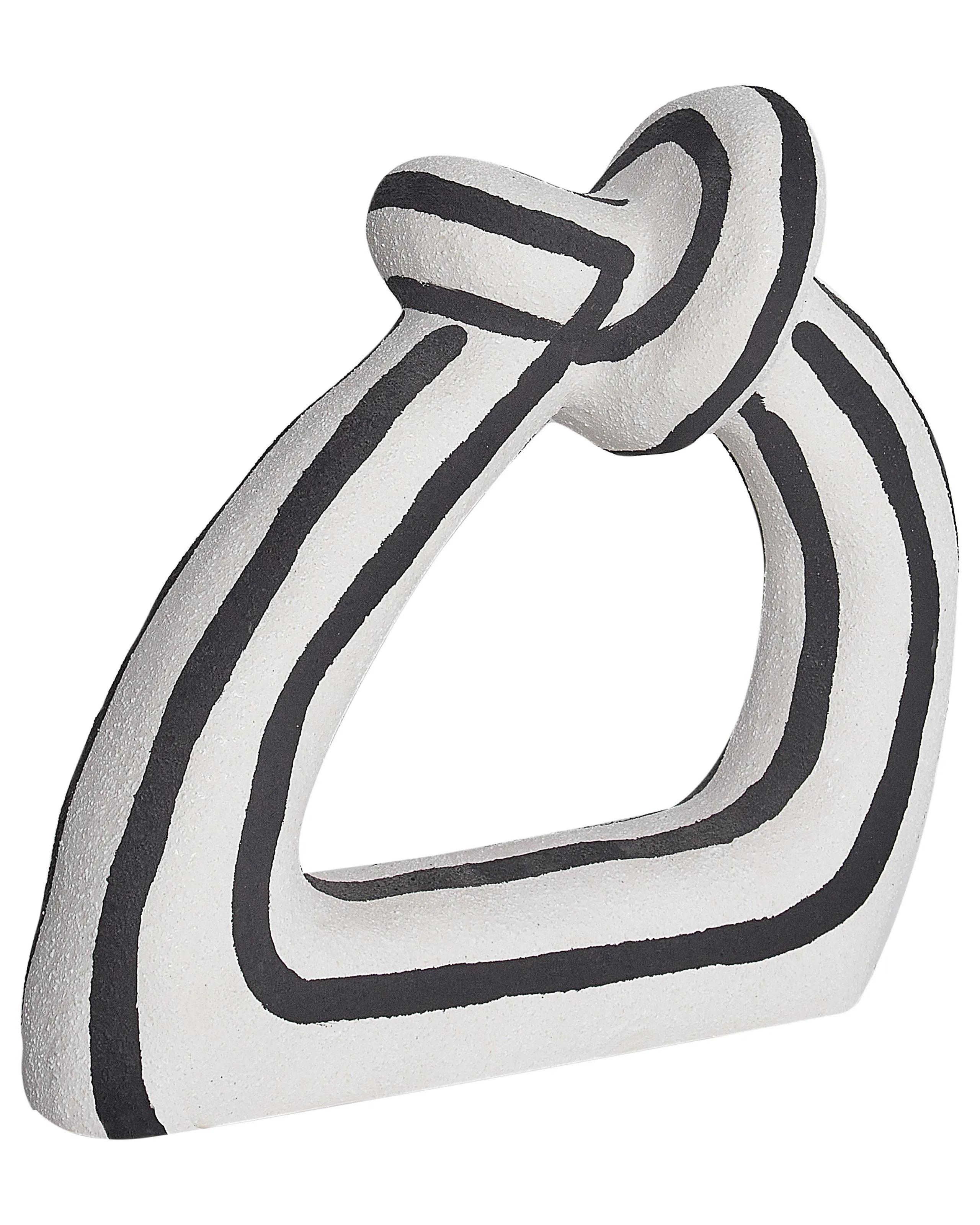 Figura decorativa ZANDER Gres Negro/Blanco