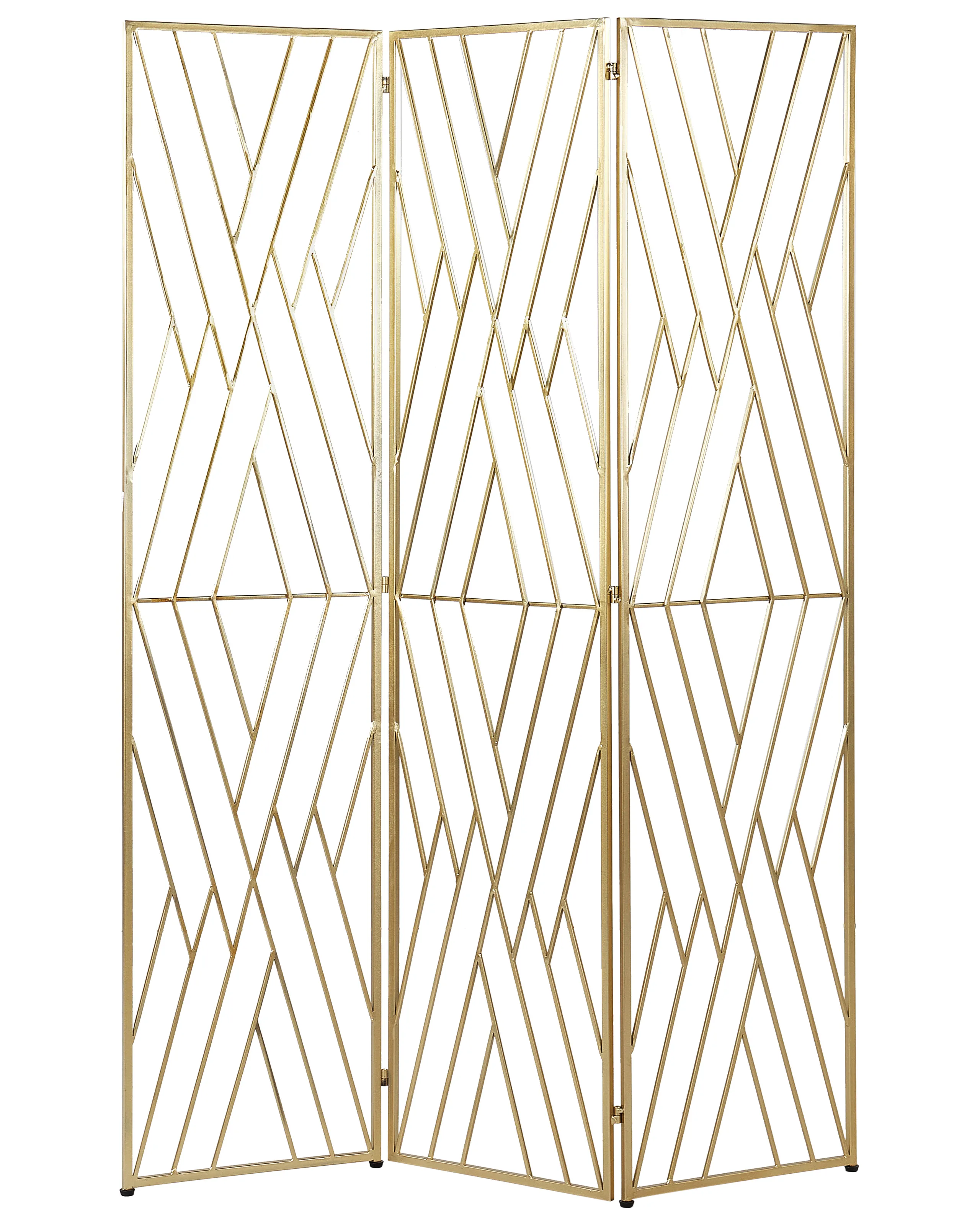 3 Panel Room Divider ASOLO Gold 117 cm 170 cm