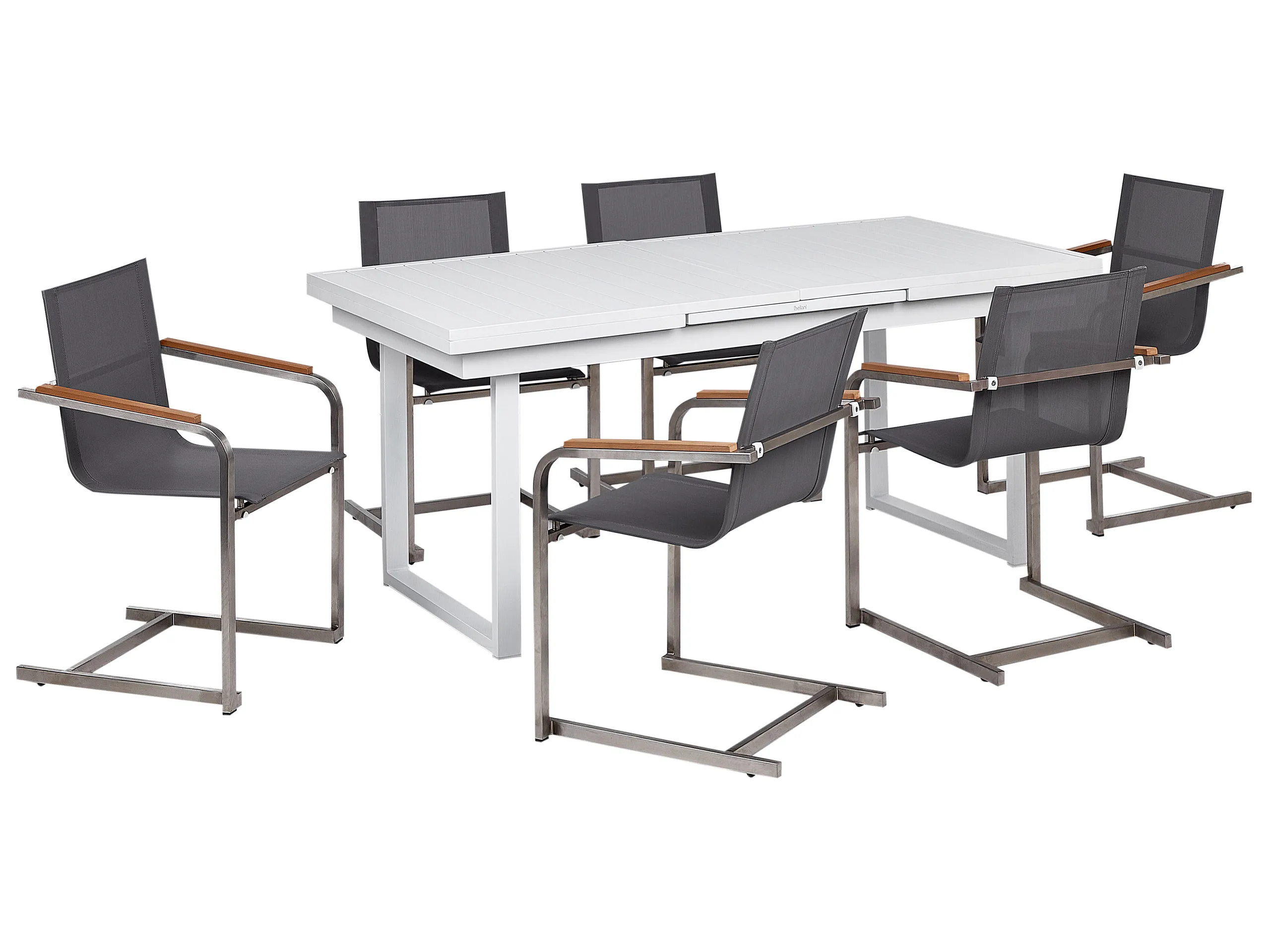 Conjunto de comedor exterior 6 plazas VALCANETTO/COSOLETO Metal Gris