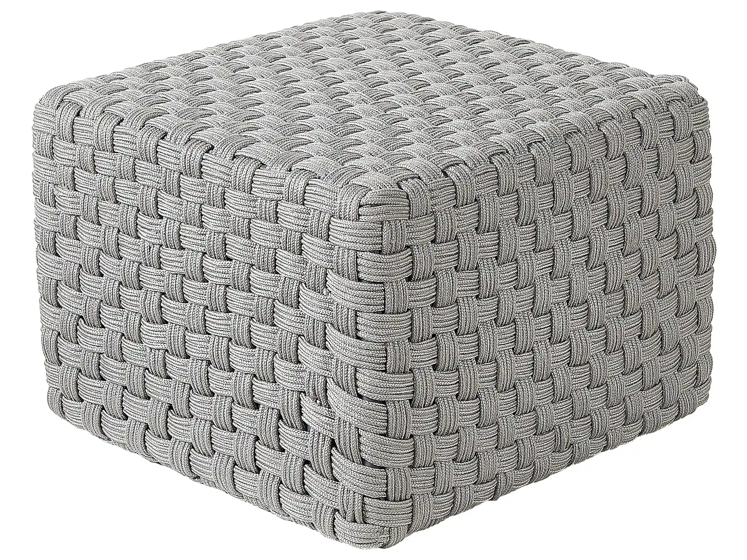 Pouffe NALLI Synthetic Material Grey