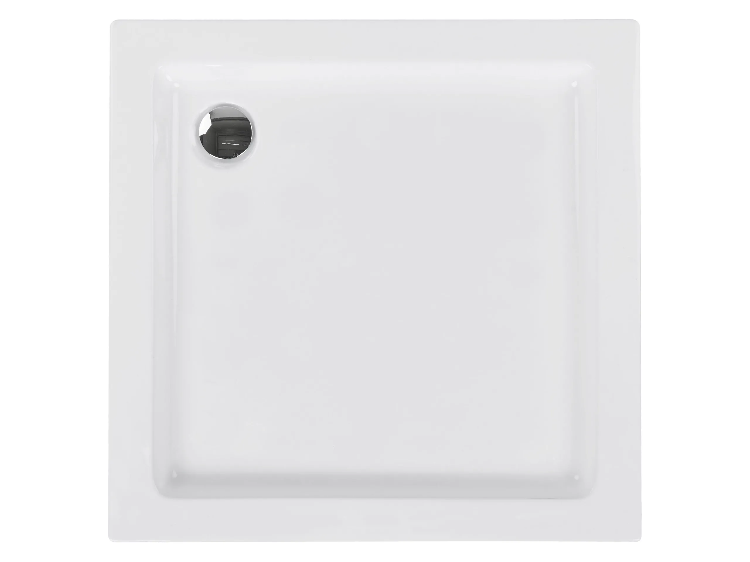 Plato de ducha AMPAY 80 x 80 x 7 cm Blanco