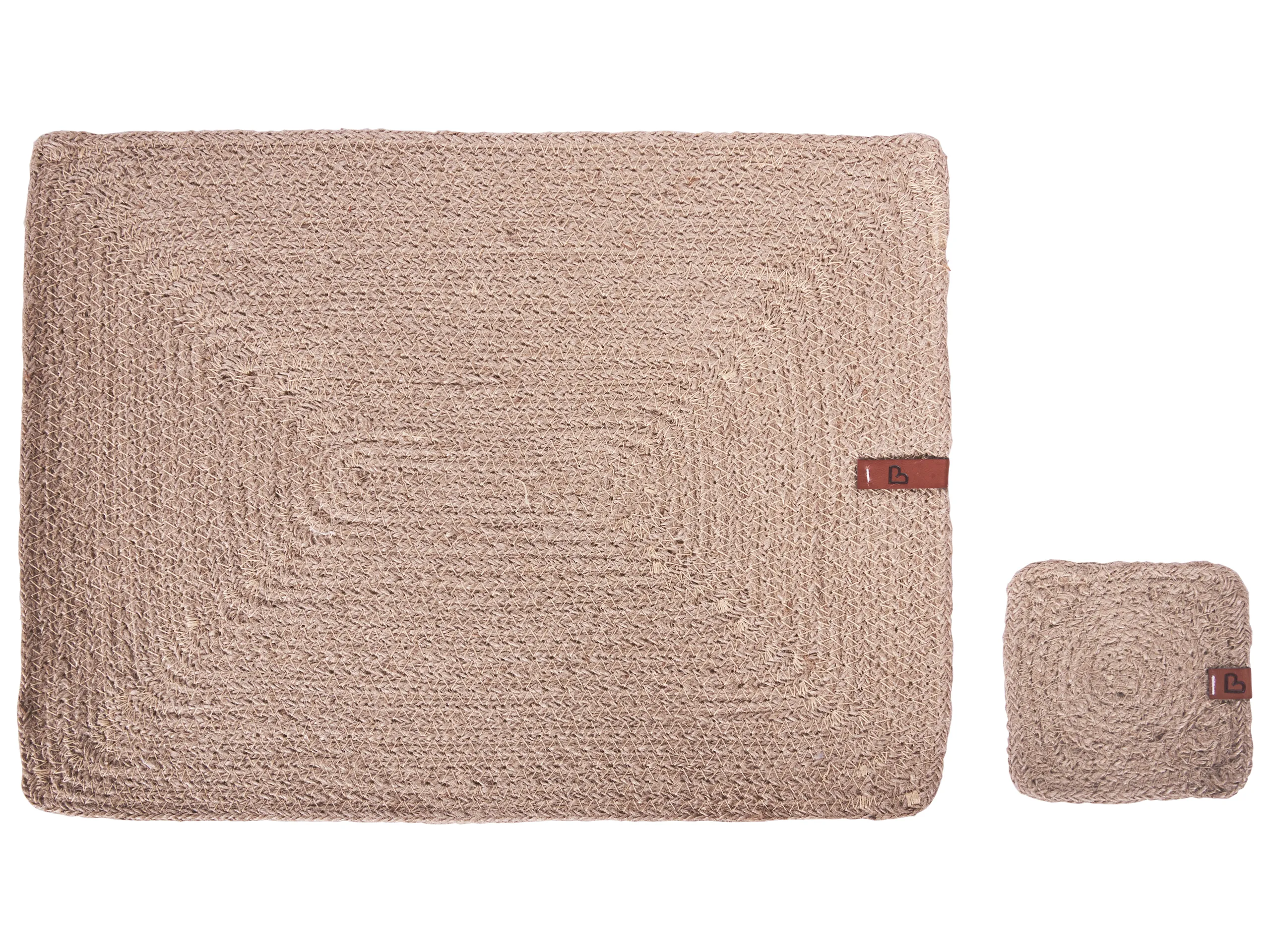 Conjunto de manteles individuales y posavasos SALTBUSH Yute Natural