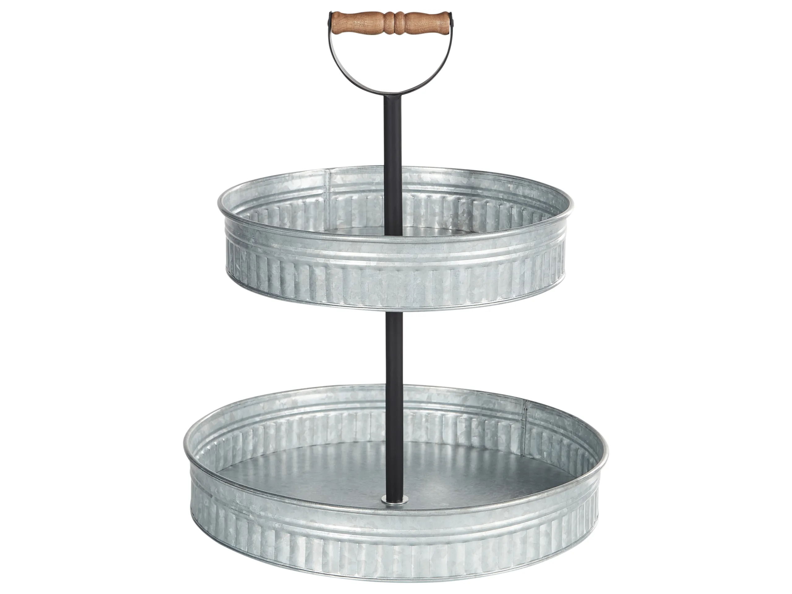 Soporte para tartas de 2 pisos KOUIGN Plateado