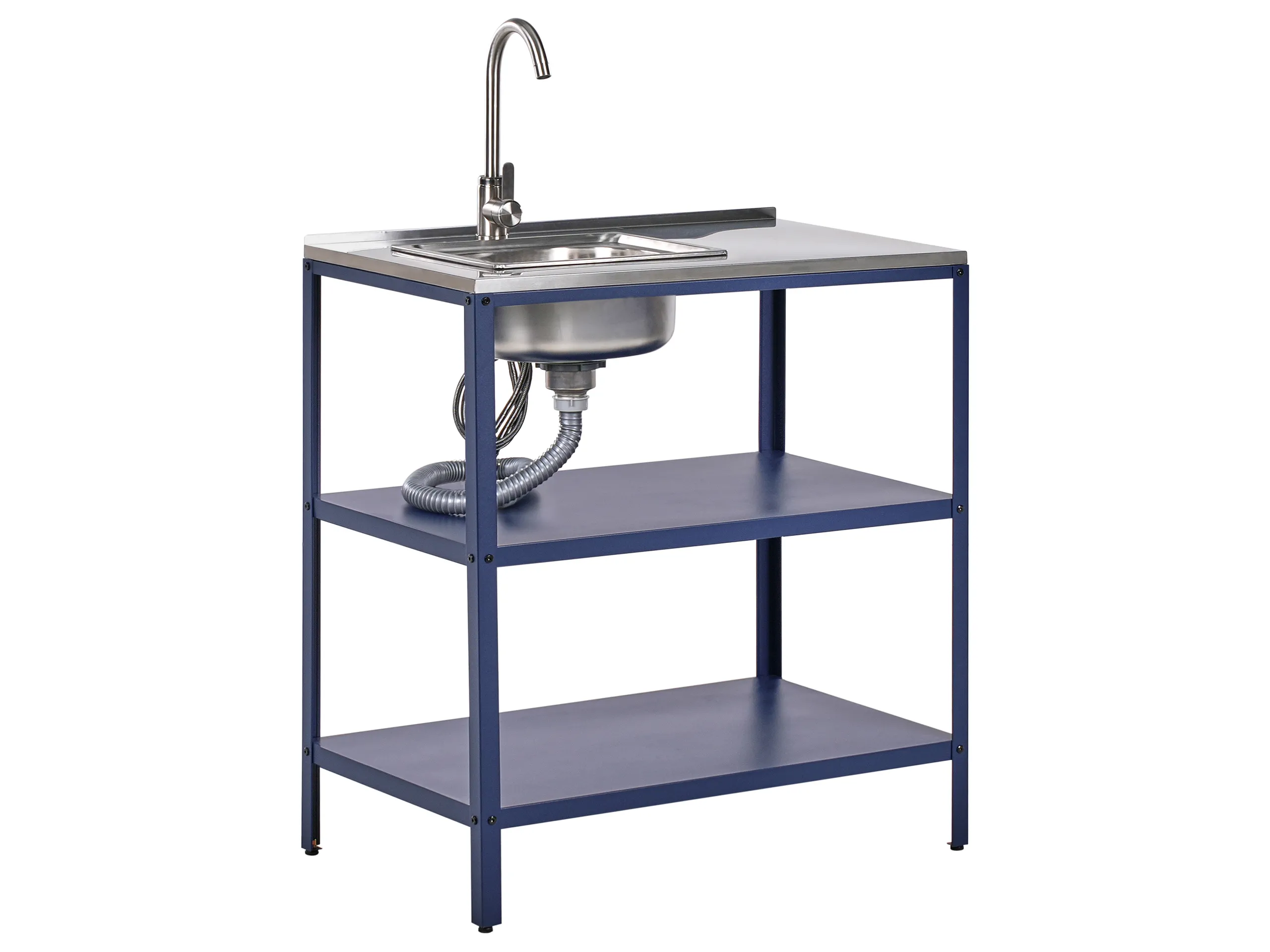 Isla de cocina exterior con fregadero VILAMA Azul